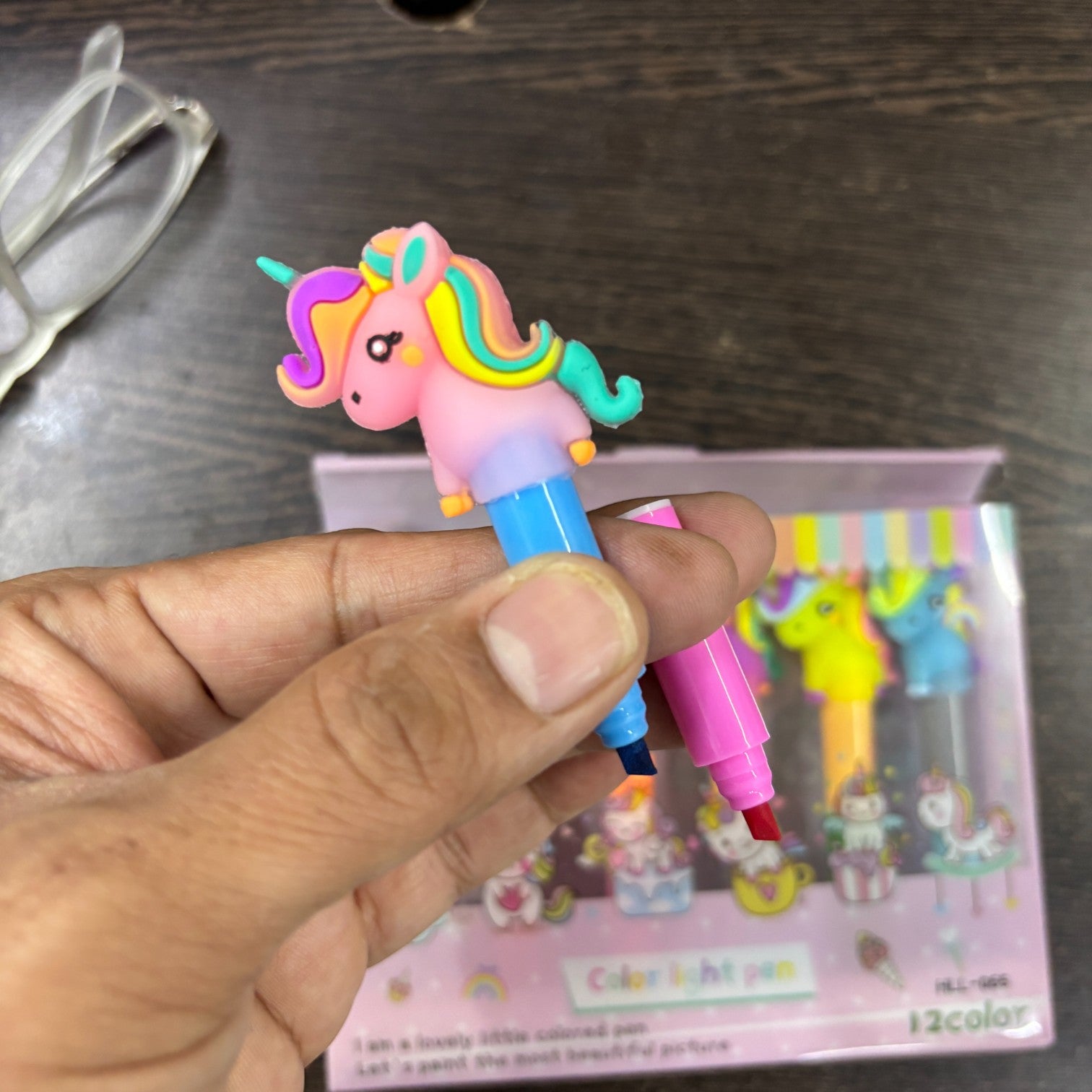 Chisel Tip Fluorescent Marker Pens for School, Office & Study | 6 Pens in Each Set | Smooth Writing Highlighters for Kids, Girls, Boys, Drawing