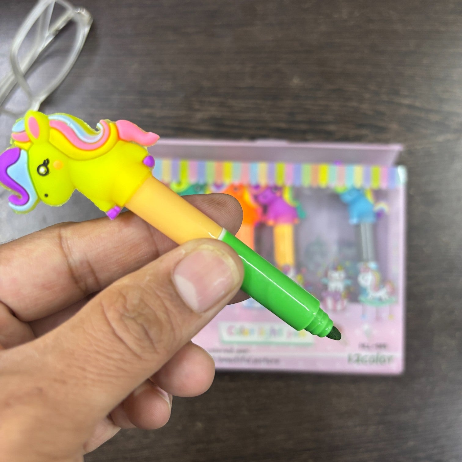 Chisel Tip Fluorescent Marker Pens for School, Office & Study | 6 Pens in Each Set | Smooth Writing Highlighters for Kids, Girls, Boys, Drawing