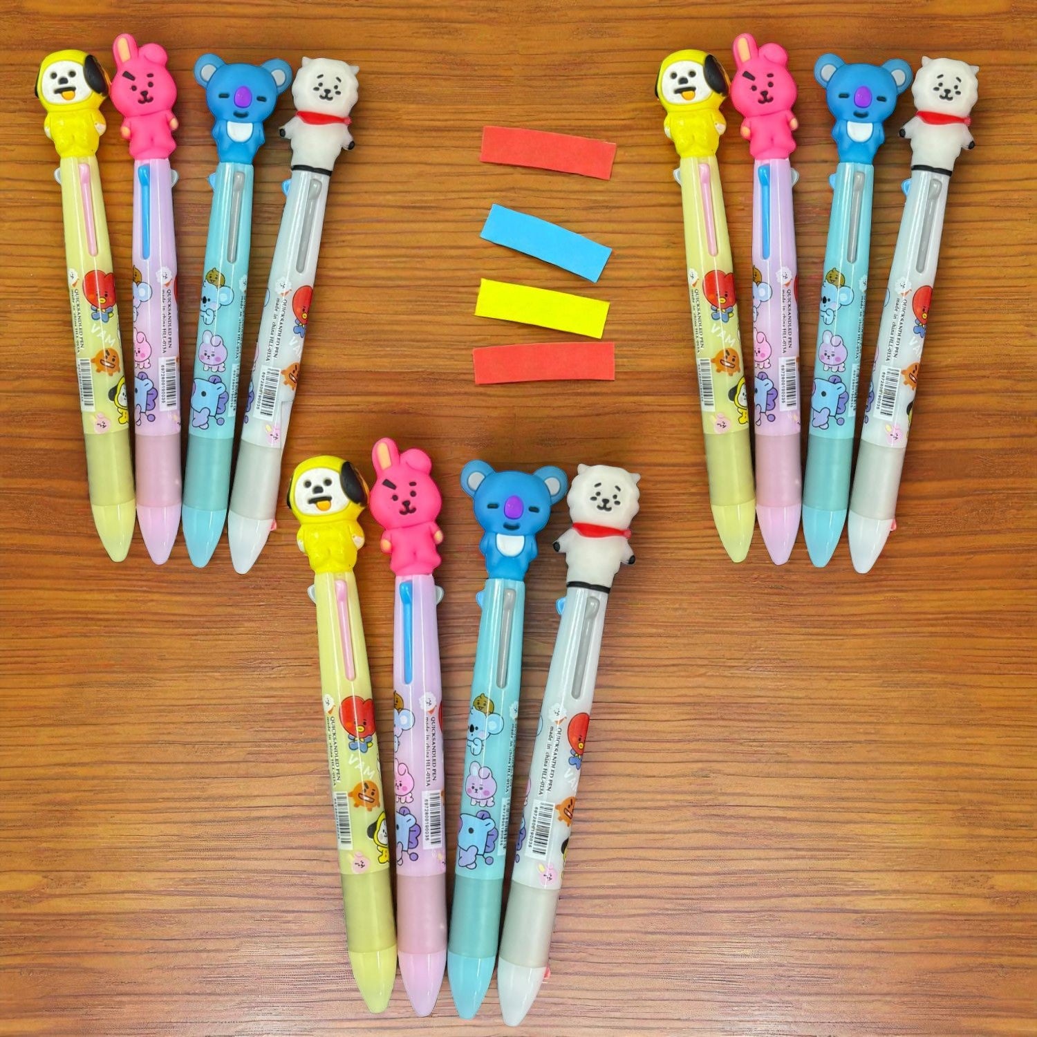 Cool & Stylish 3 in 1 Ballpoint pen - for Kids | Animal & Heart design on top |design ballpoint pen, creative pen | Best for Gift & Return Gift Pack of 2 - Apkamart #Style_Pack Of 12