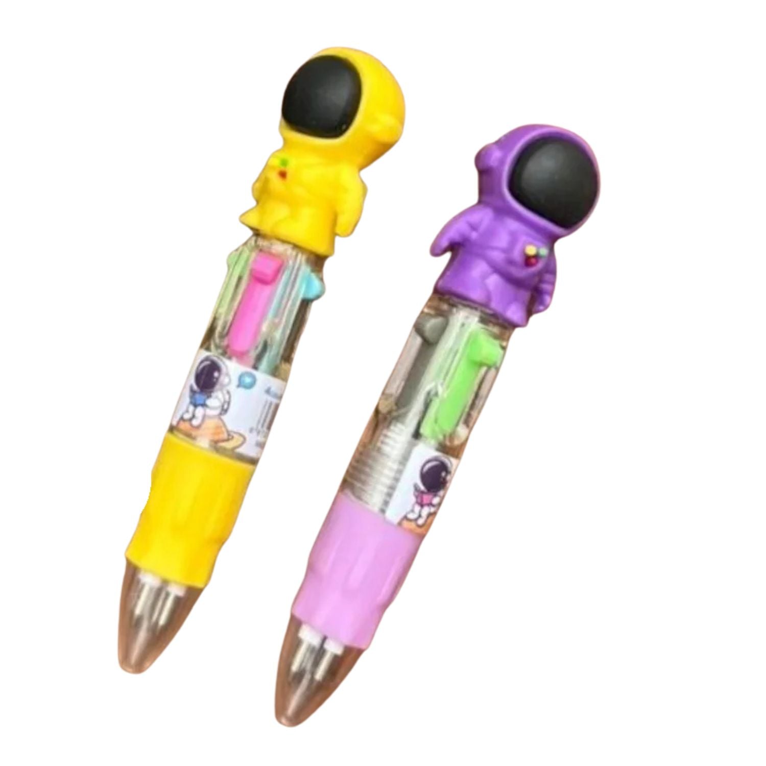 Mini Ball Pen | Ballpoint Pen | Push Button Multicolor Pen - for Students, Kids, Girls, Boys, School, Drawing, Birthday Gift & Return Gifts-Pack of 2 - Apkamart #Style_Pack Of 2