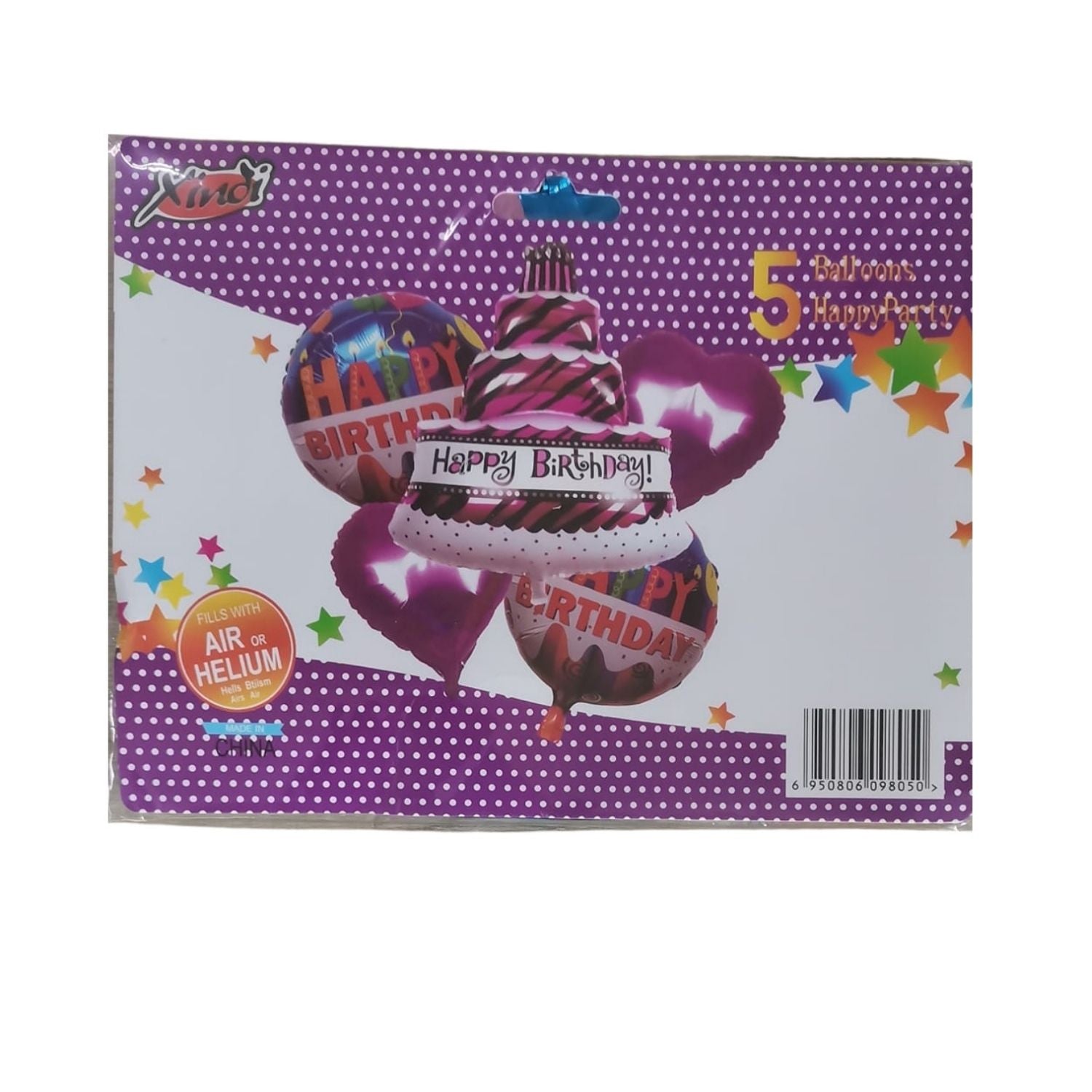 Happy Birthday Design Birthday Balloons | Happy Birthday Balloons | Party Balloons Balloons for Kids Colorful Birthday Decorations for Home School - Apkamart #Style_pack Of 1