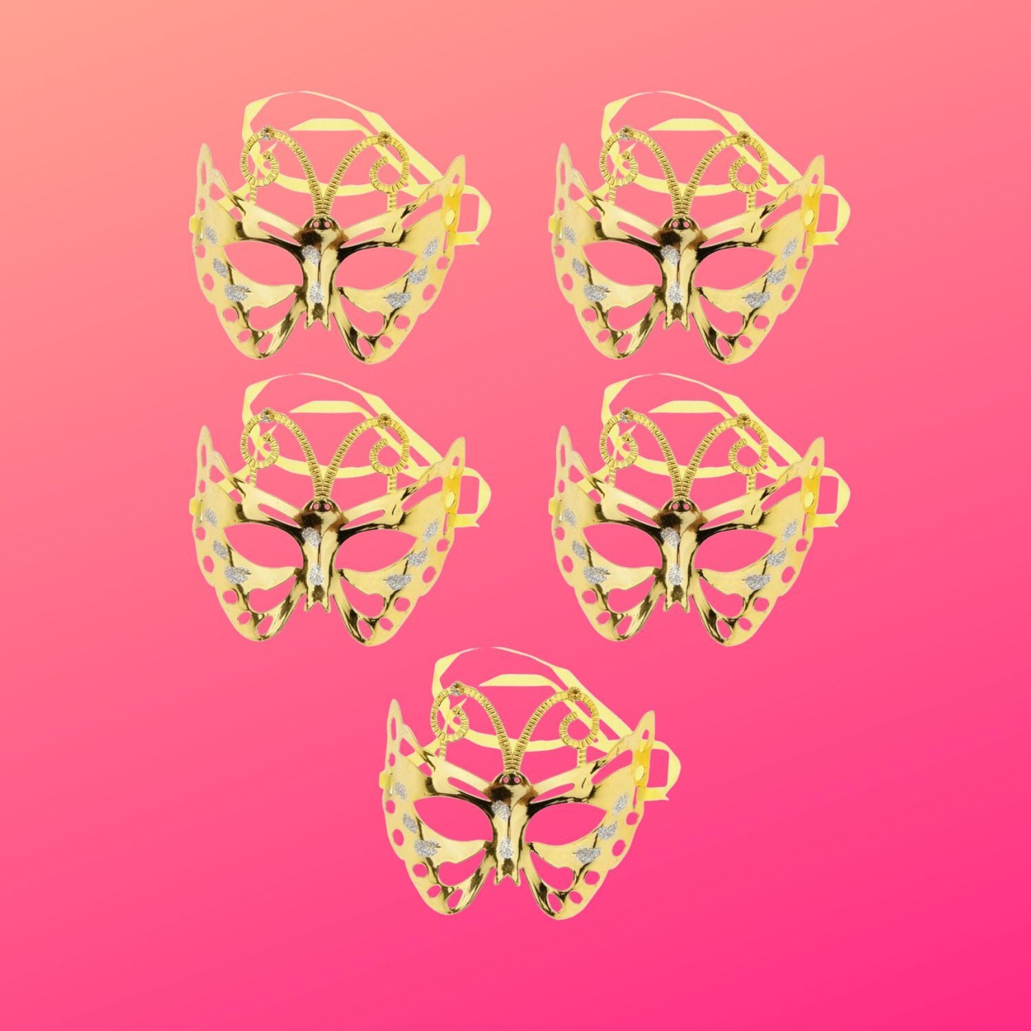 Party Mask for Kids Birthday Party | Fun Face Mask for Party Celebration & Fancy Dress - Apkamart #Style_Pack Of 5