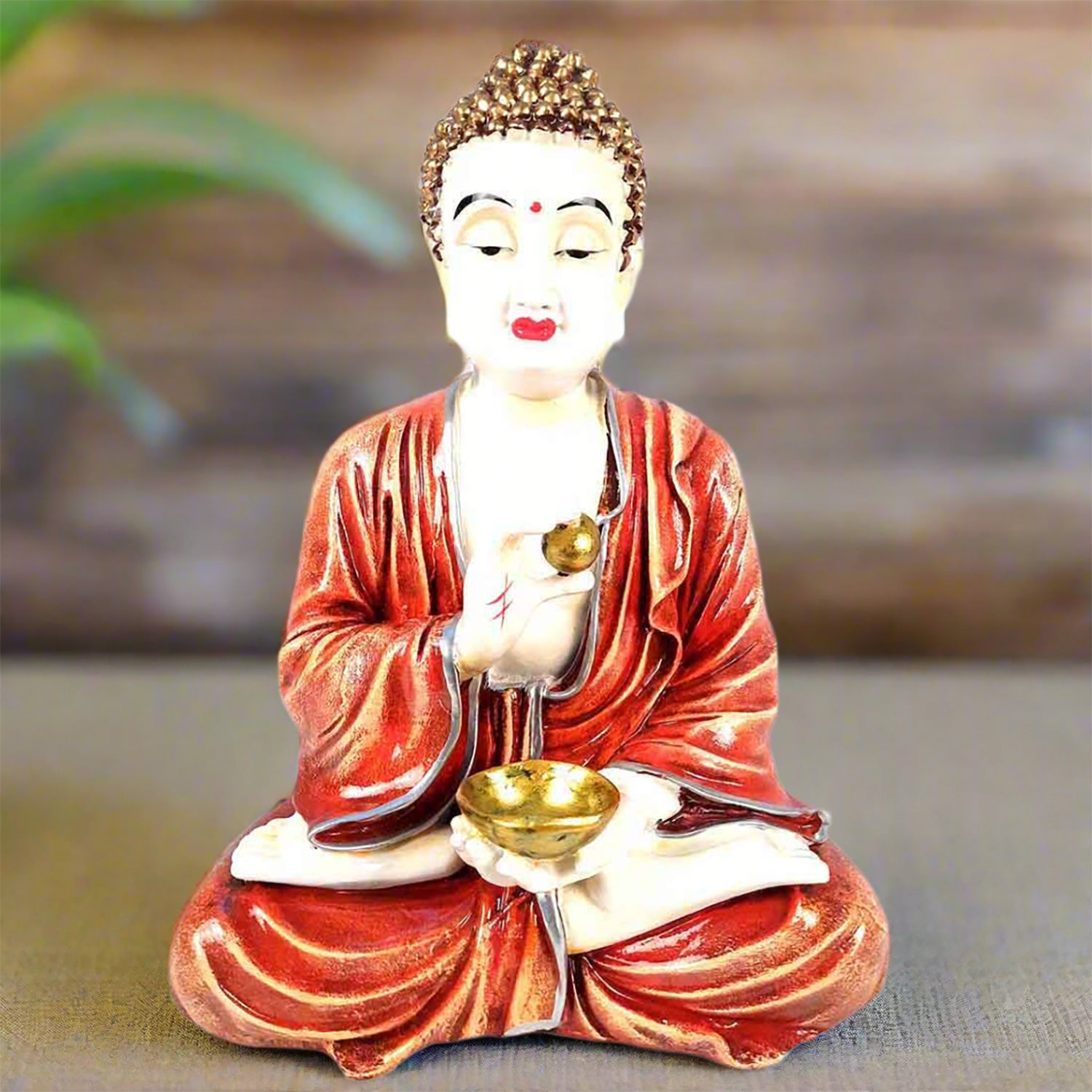 Buddha Statue In Meditation| Lord Buddha Idol Showpiece - For Living room, Home, Table, Shelf, Office Decor & Gift - 12 Inch