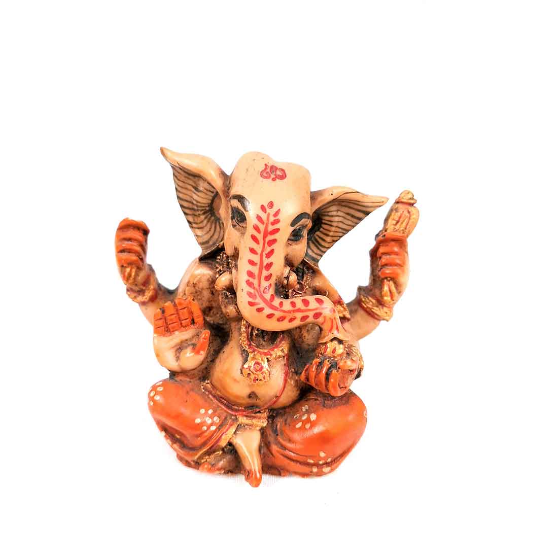 Ganesh Statue | Ganesha Idol Murti - for Puja, Home, Office Desk, Table, Living Room, Car Dashboard Decor & Gifts - 4 Inch