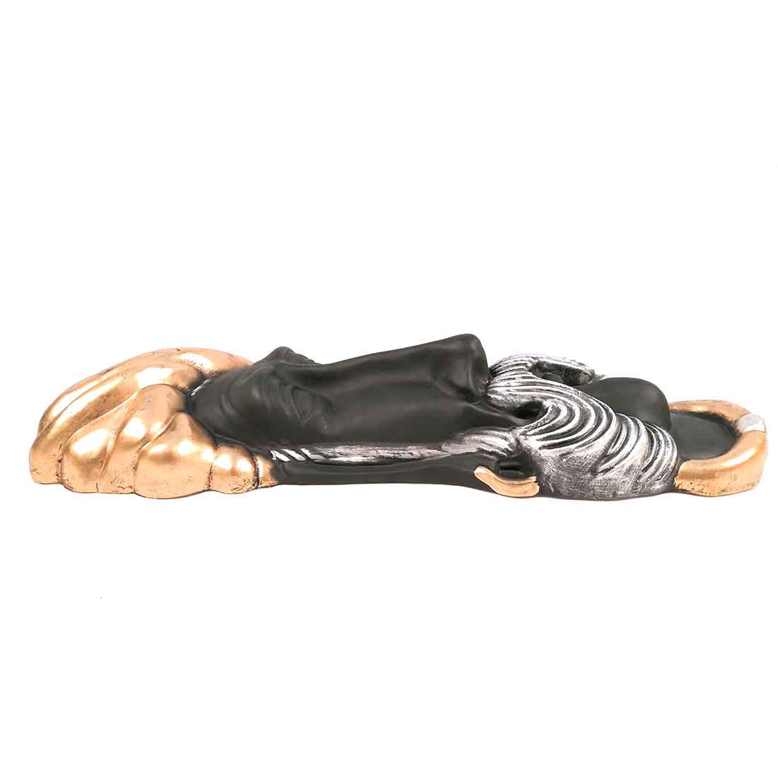 Traditional Man & Woman Face Wall Hanging - For Home, Wall Decor & Gifts - 23 Inch - Apkamart #Color_Black