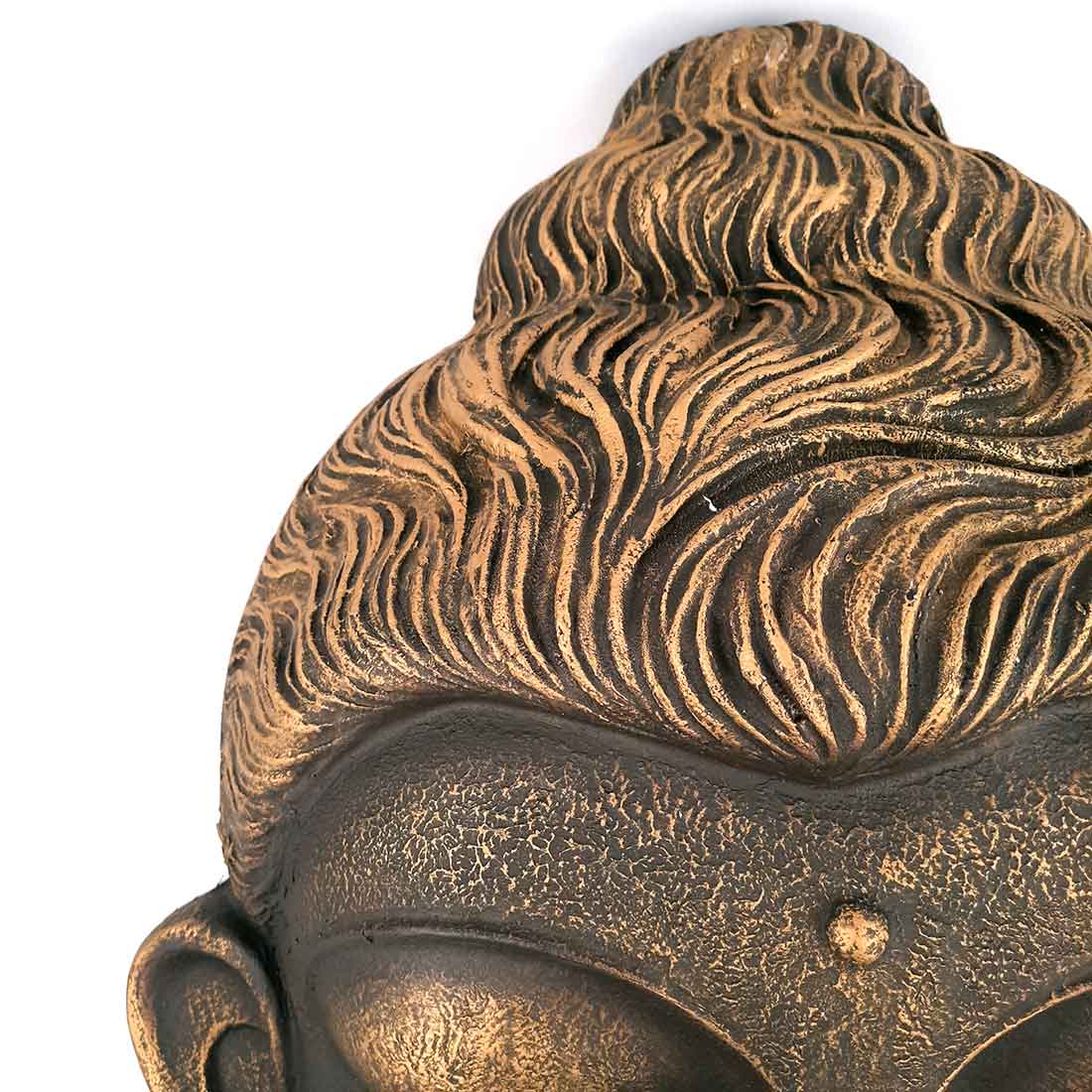 Buddha Face Wall Hanging | Big Buddha Wall decor - For Living Room, Home Decor & Gifts - 27 Inch