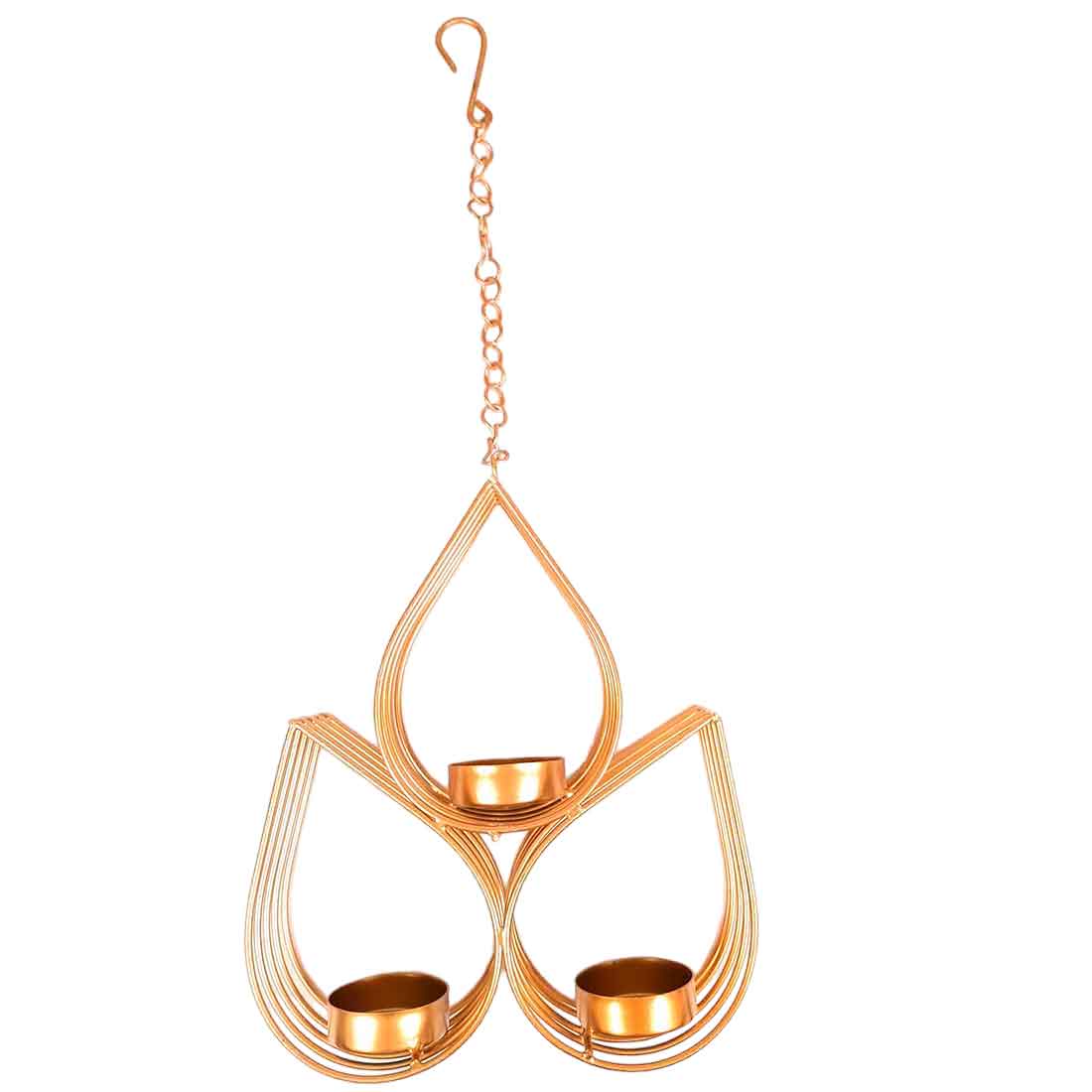 Tealight Candle Holders Wall Hanging | Tea Light Wall Sconces - For Living Room, Home Decor & Gifts - 16 Inch - Apkamart