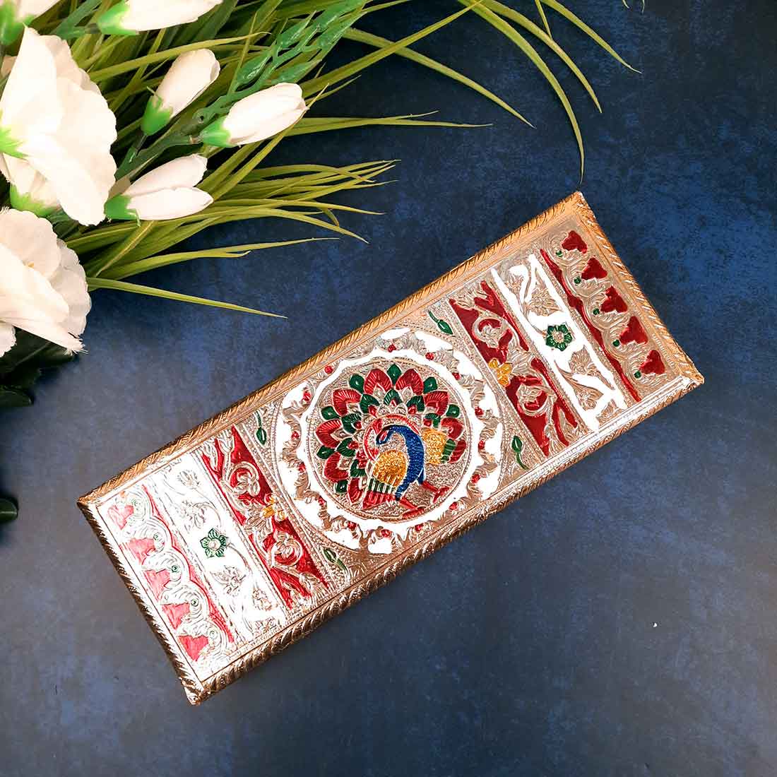 Pooja Chowki Bajot | Minakari Chauki Set - Apkamart