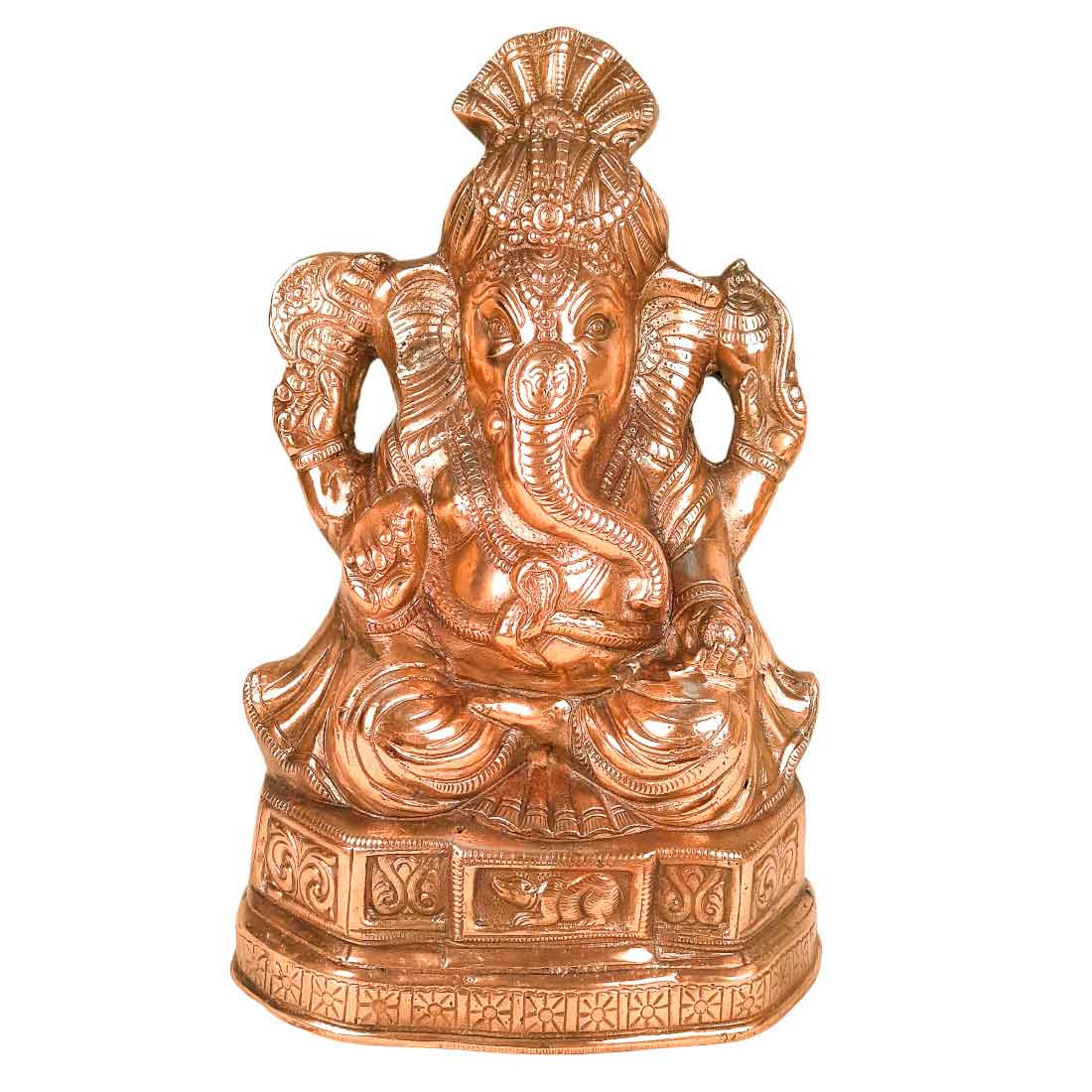 Ganesh Statue | Ganesha Murti - for Home Décor, Puja, Good Luck & Gifts -15 Inch- Apkamart