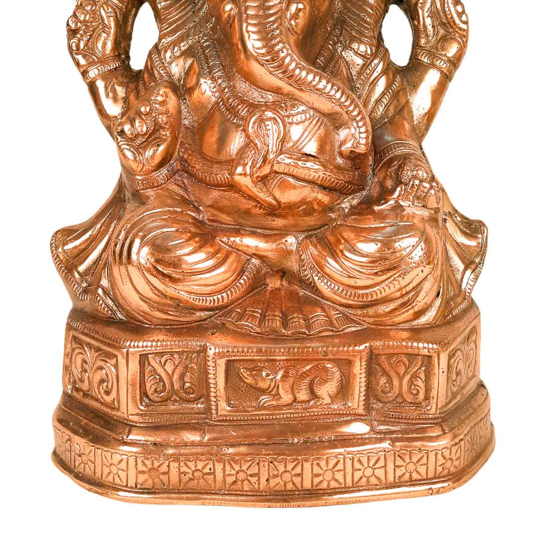 Ganesh Statue | Ganesha Murti - for Home Décor, Puja, Good Luck & Gifts -15 Inch- Apkamart