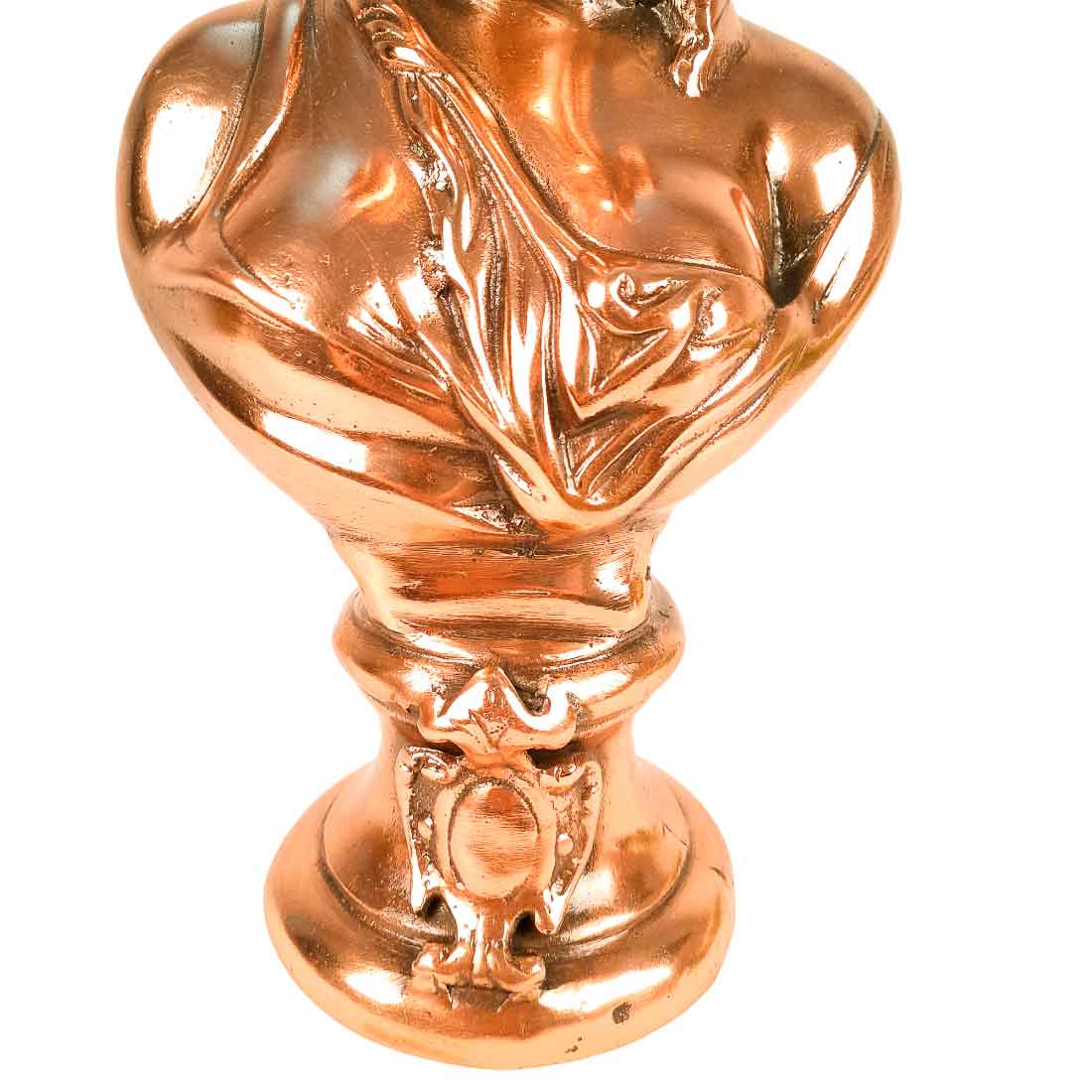 Lady Bust Showpiece | Female Figurines - for Home Decor, Table Decoration & Gifts - 15 Inch - Apkamart