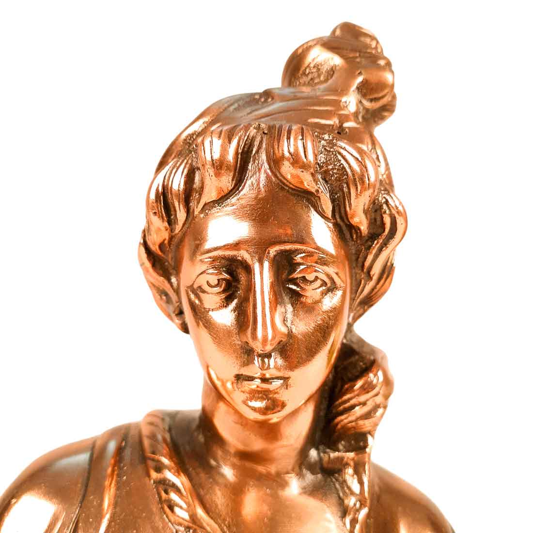 Lady Bust Showpiece | Female Figurines - for Home Decor, Table Decoration & Gifts - 15 Inch - Apkamart