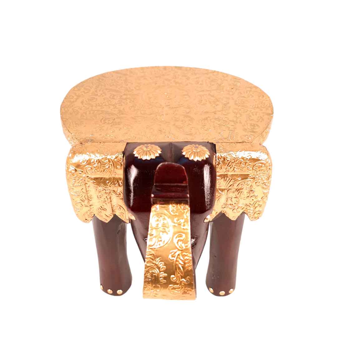 Elephant Showpiece - Small Stool - For Home Decor & Gifts - 8 Inch- Apkamart