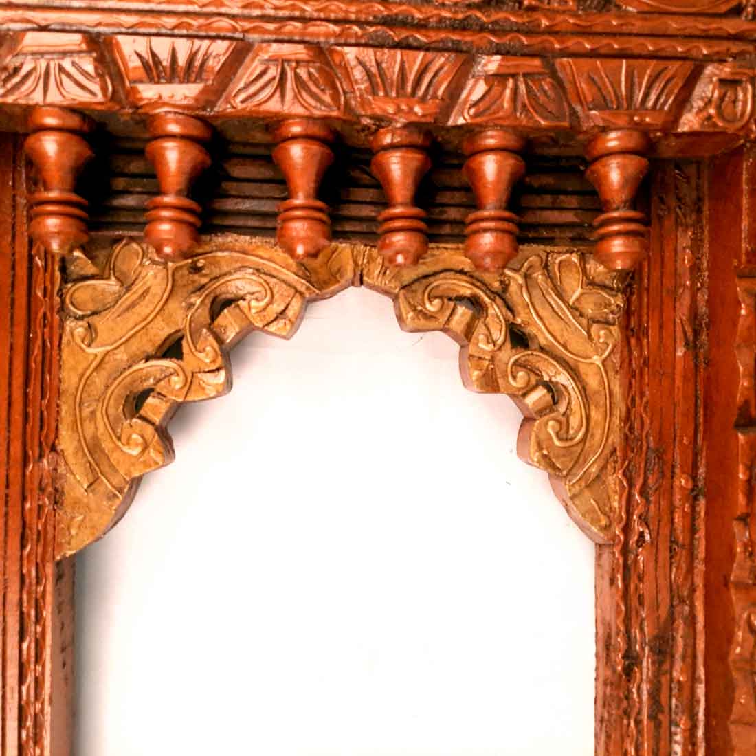 Peacock Design Jharokha - Wall Decor for Living Room - 27 Inch - Apkamart