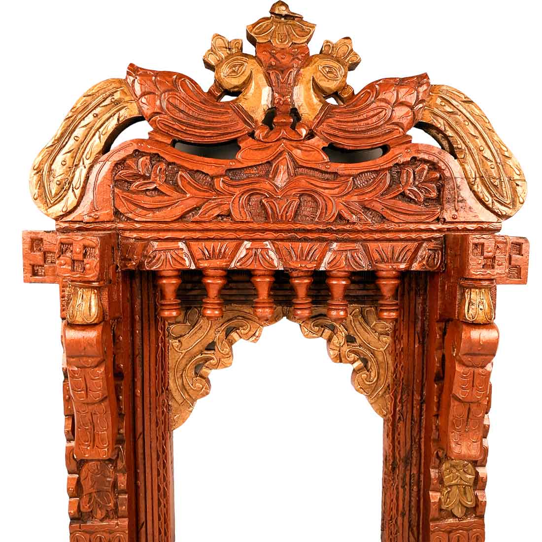 Peacock Design Jharokha - Wall Decor for Living Room - 27 Inch - Apkamart