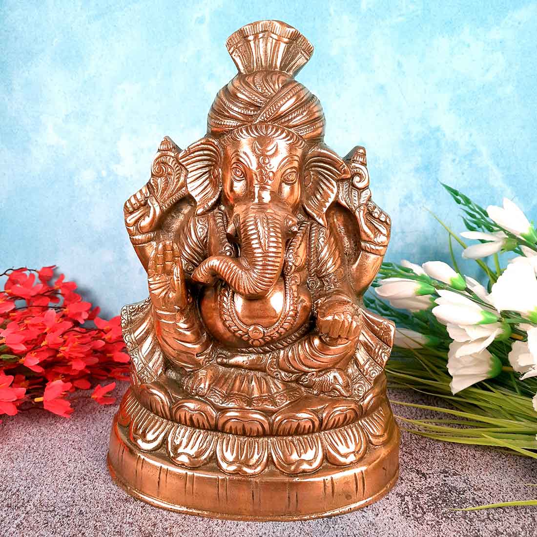 Pagdi Ganesh Statue 14 Inch - Apkamart