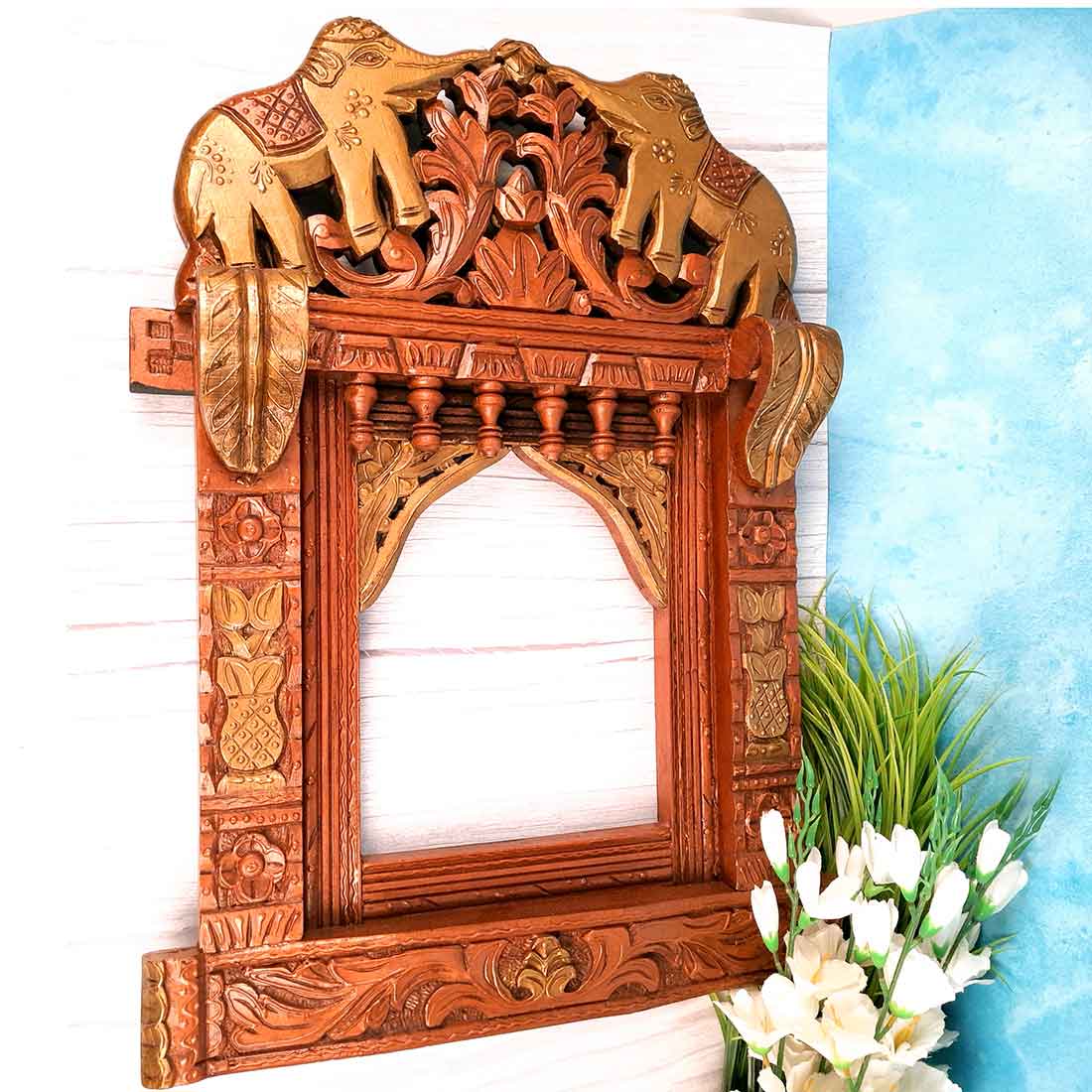 Elephant Design Jharokha - For Interior Decor & Gifts - 27 Inch - Apkamart