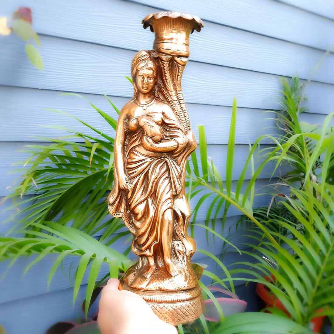 Flower Vase | Metal vase - Flower Vase for Living Room -15 Inch -Apkamart