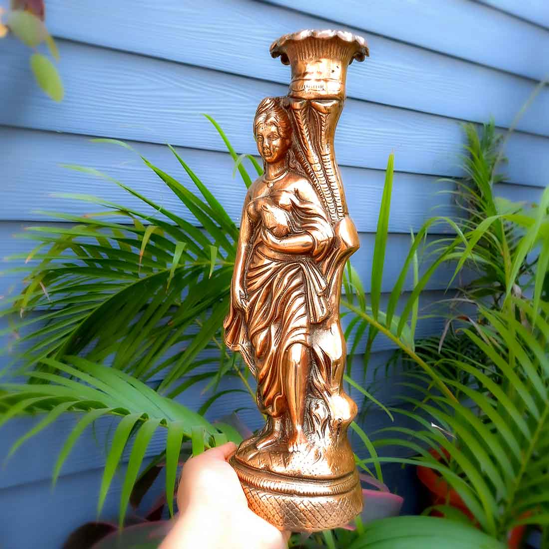 Flower Vase | Metal vase - Flower Vase for Living Room -15 Inch -Apkamart