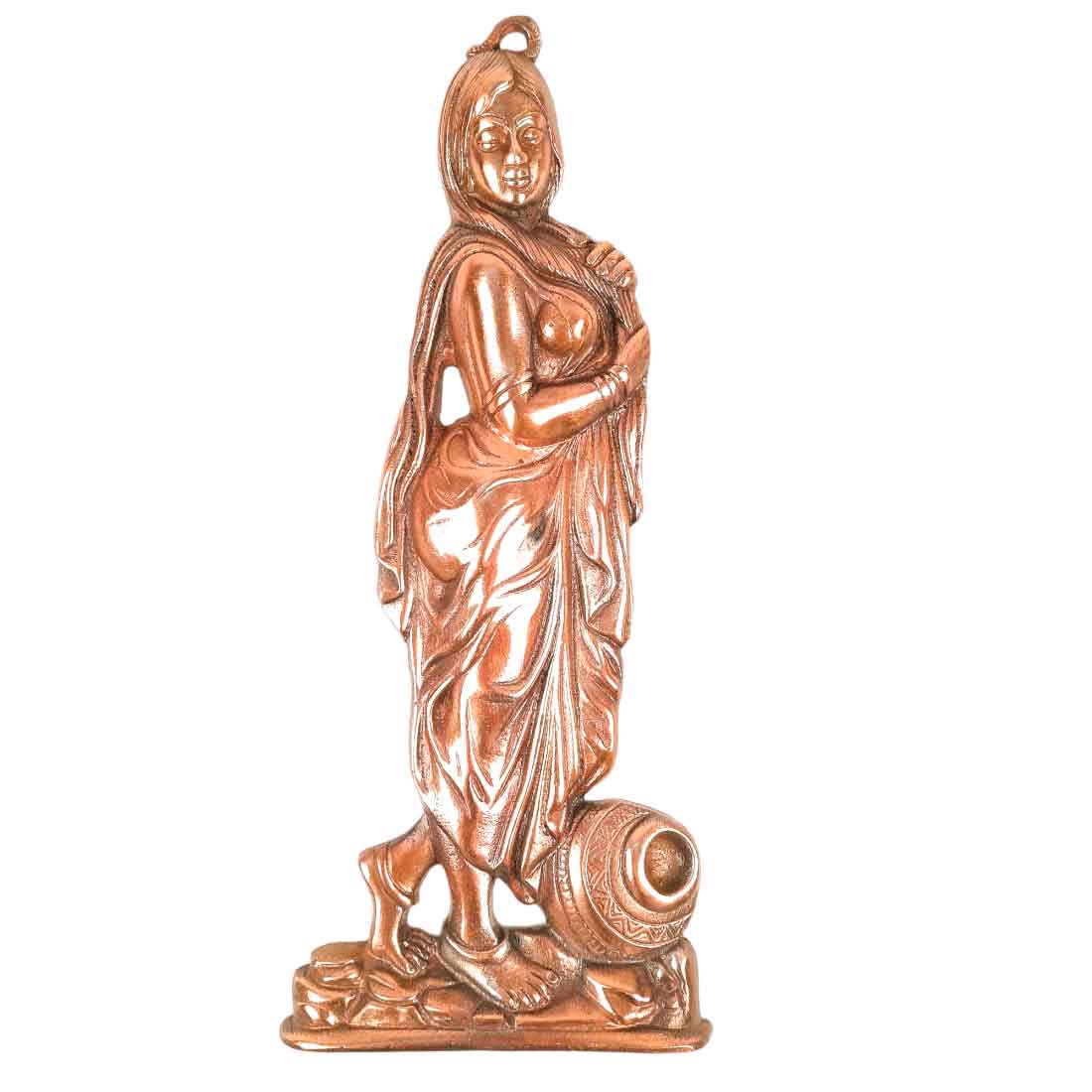 Combo of Wall Hangings Village Lady with Matka Design - 17 Inch | Village Lady with Matka - 16 inch | Wall Art Decor for Home & Office - Set of 2- Apkamart