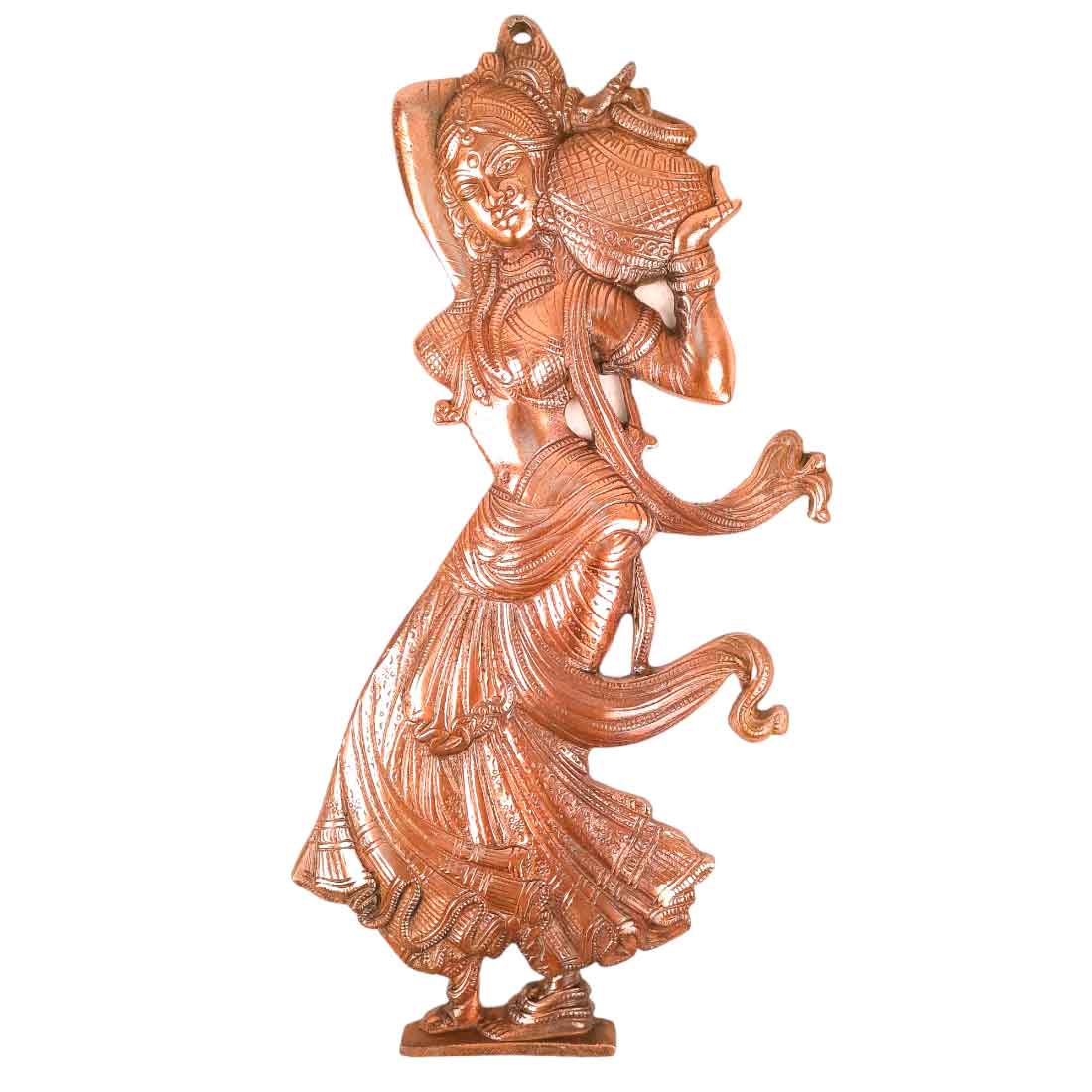 Combo of Wall Hangings Village Lady with Matka Design - 17 Inch | Village Lady with Matka - 16 inch | Wall Art Decor for Home & Office - Set of 2- Apkamart