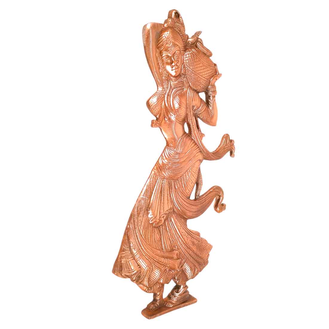 Combo of Wall Hangings Village Lady with Matka Design - 17 Inch | Village Lady with Matka - 16 inch | Wall Art Decor for Home & Office - Set of 2- Apkamart