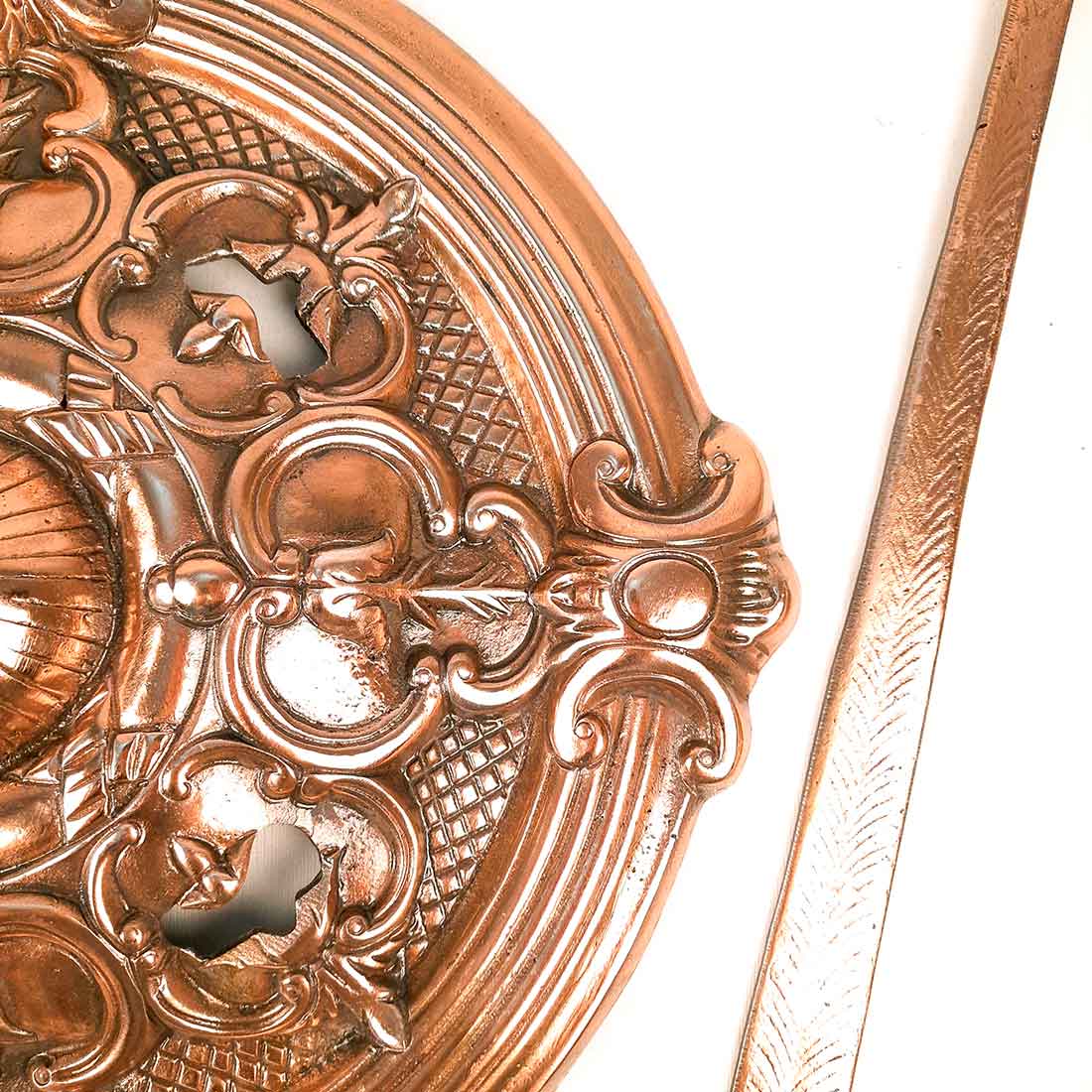 Bahubali Dhal Talwar Set | Sword & Shield Wall Hanging - For Home, Wall Decor & Gifts - 18 Inch - Apkamart