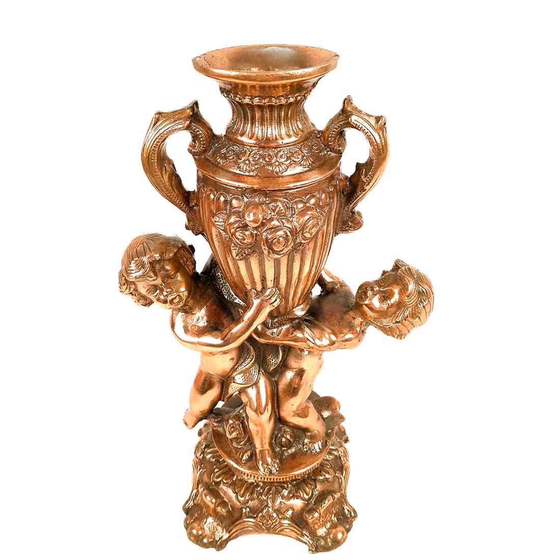 Vintage Vase | Flower Pot Metal - for Home Decoration & Gifts - 15 Inch- Apkamar