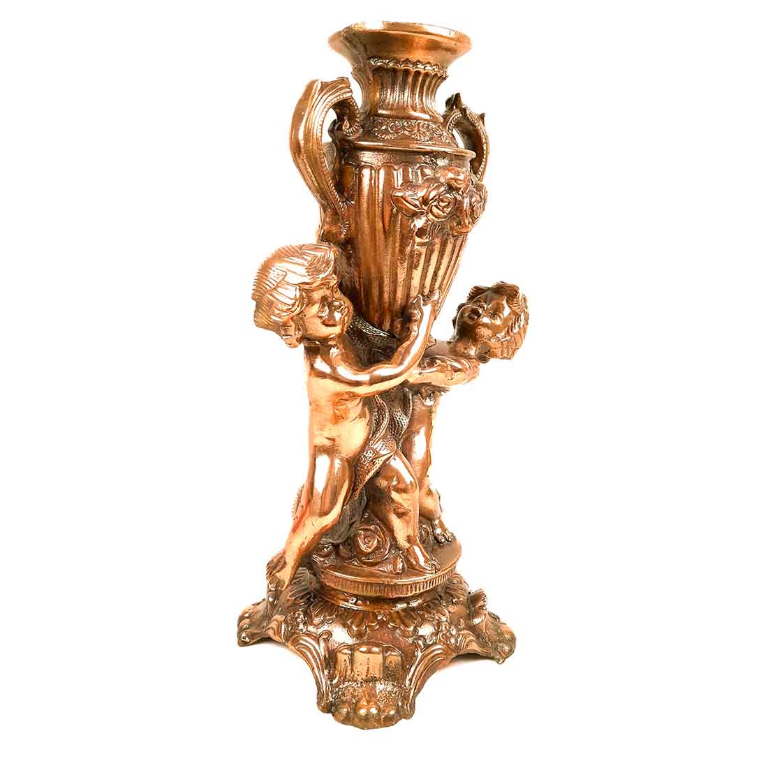 Vintage Vase | Flower Pot Metal - for Home Decoration & Gifts - 15 Inch- Apkamar