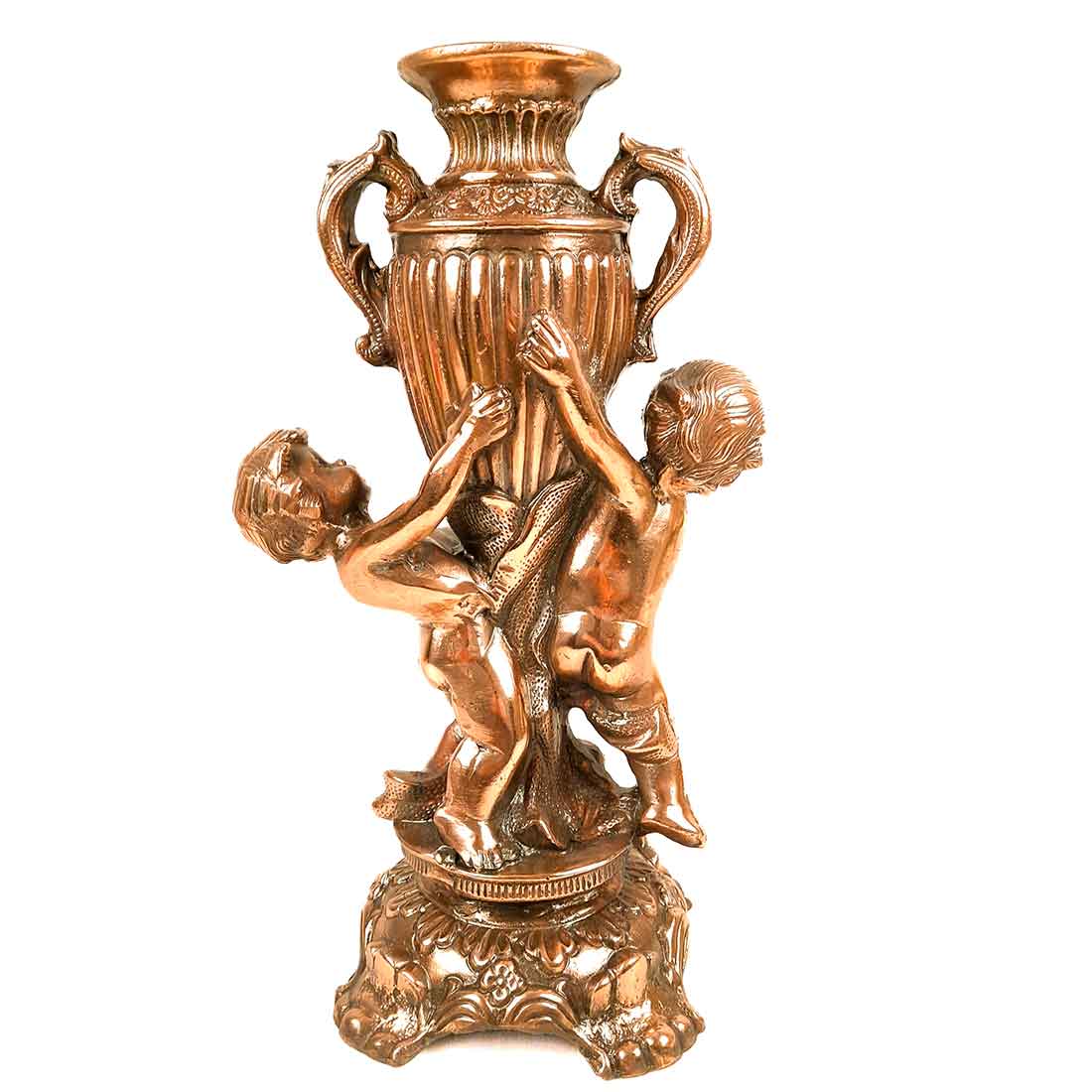 Vintage Vase | Flower Pot Metal - for Home Decoration & Gifts - 15 Inch- Apkamar