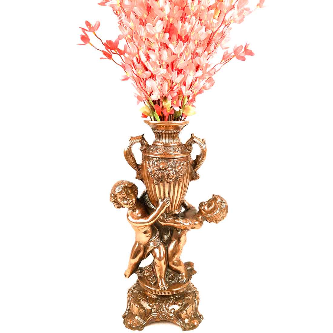 Vintage Vase | Flower Pot Metal - for Home Decoration & Gifts - 15 Inch- Apkamar