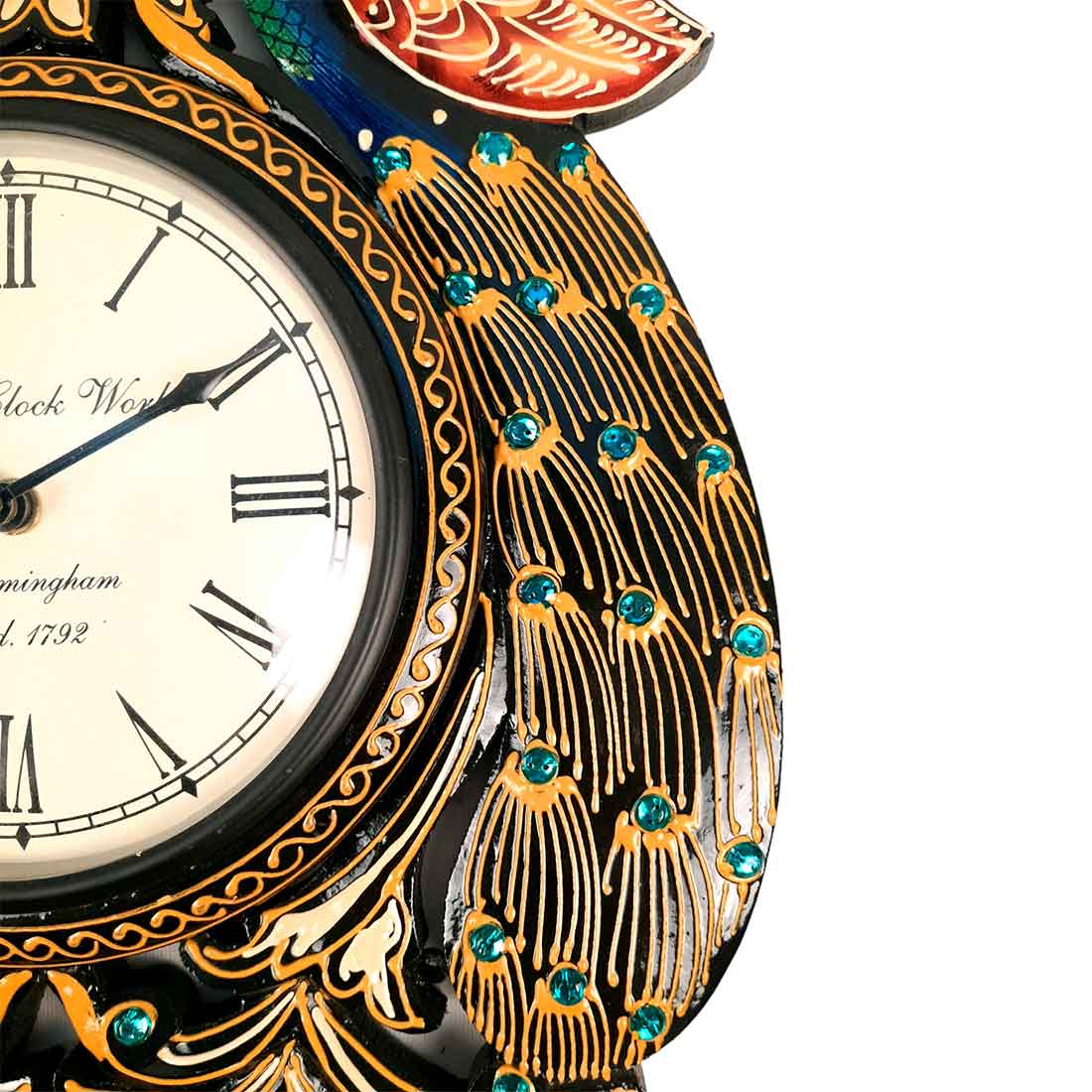 Peacock Wall Watch 18 Inch- Apkamart