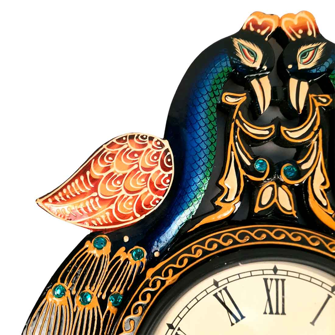 Peacock Wall Watch 18 Inch- Apkamart