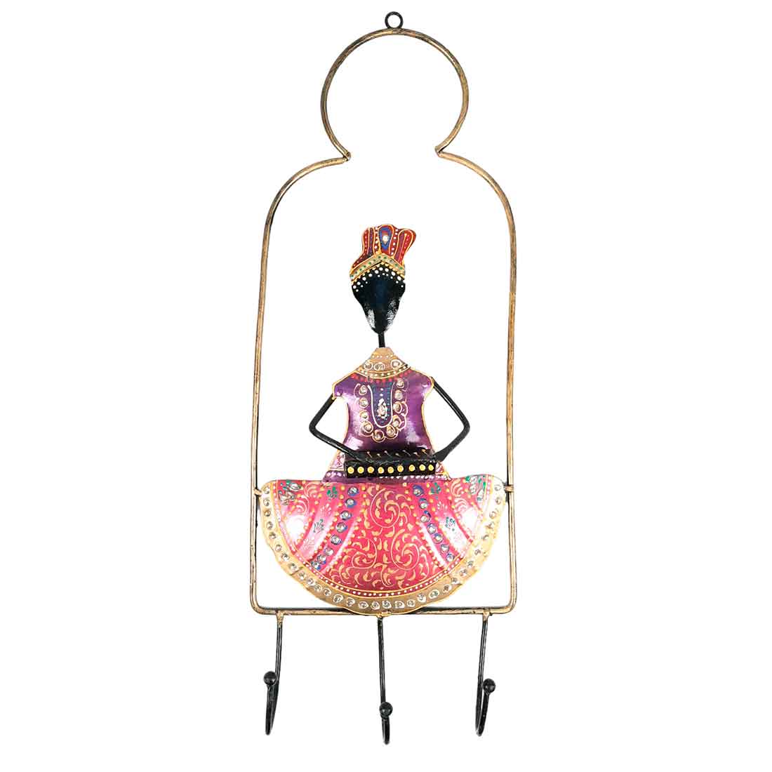 Metal Musician Keyhooks | Key Hook- 22 Inch (Set of 3)- Apkamart