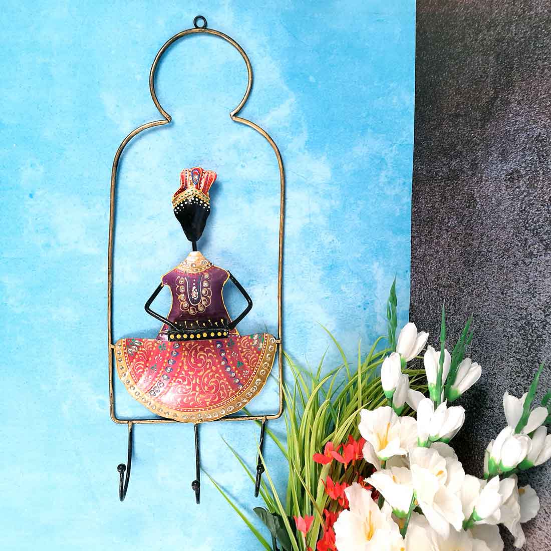 Metal Musician Keyhooks | Key Hook- 22 Inch (Set of 3)- Apkamart