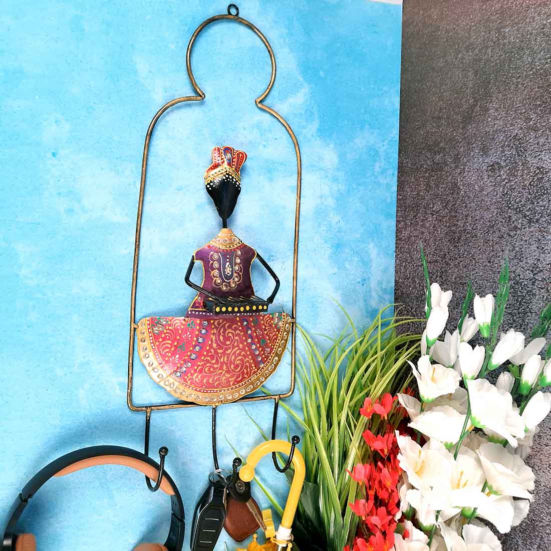 Metal Musician Keyhooks | Key Hook- 22 Inch (Set of 3)- Apkamart