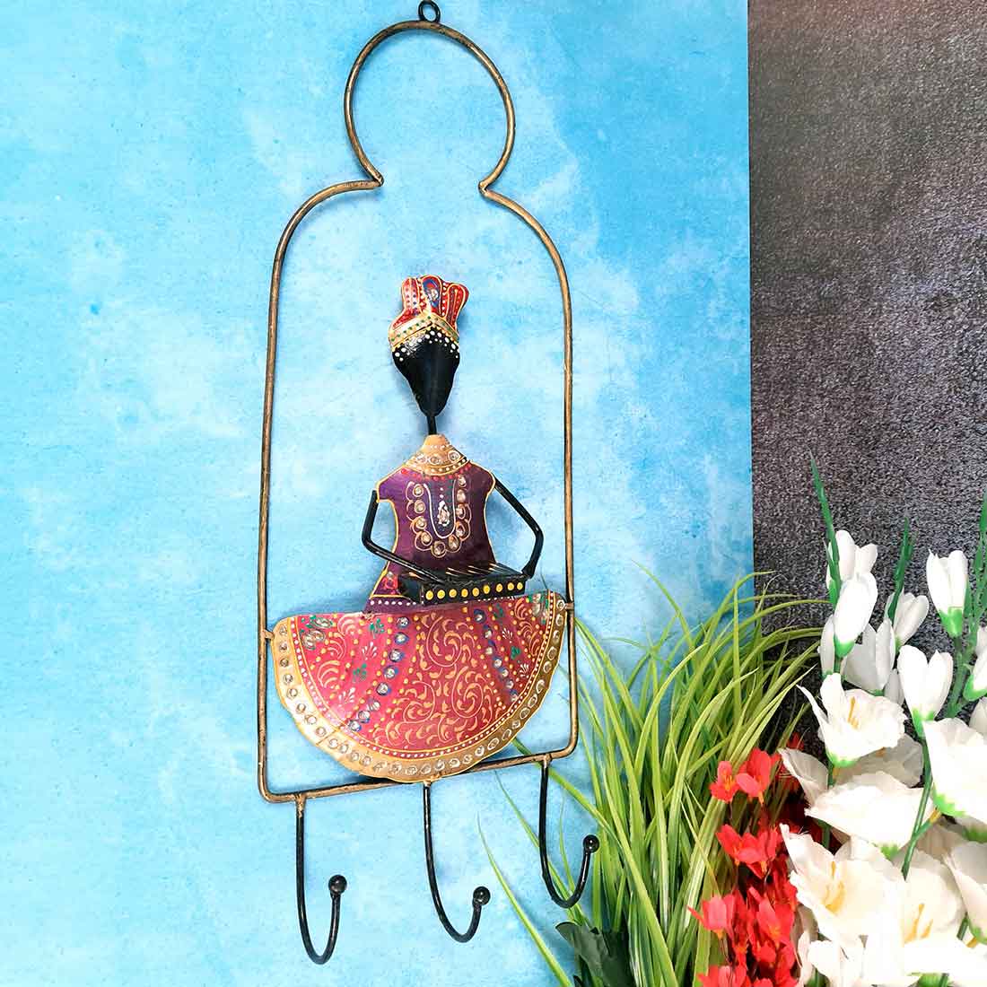 Metal Musician Keyhooks | Key Hook- 22 Inch (Set of 3)- Apkamart