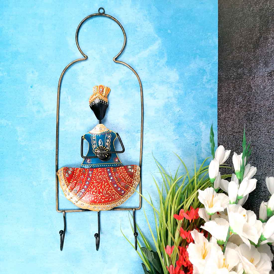 Metal Musician Keyhooks | Key Hook- 22 Inch (Set of 3)- Apkamart