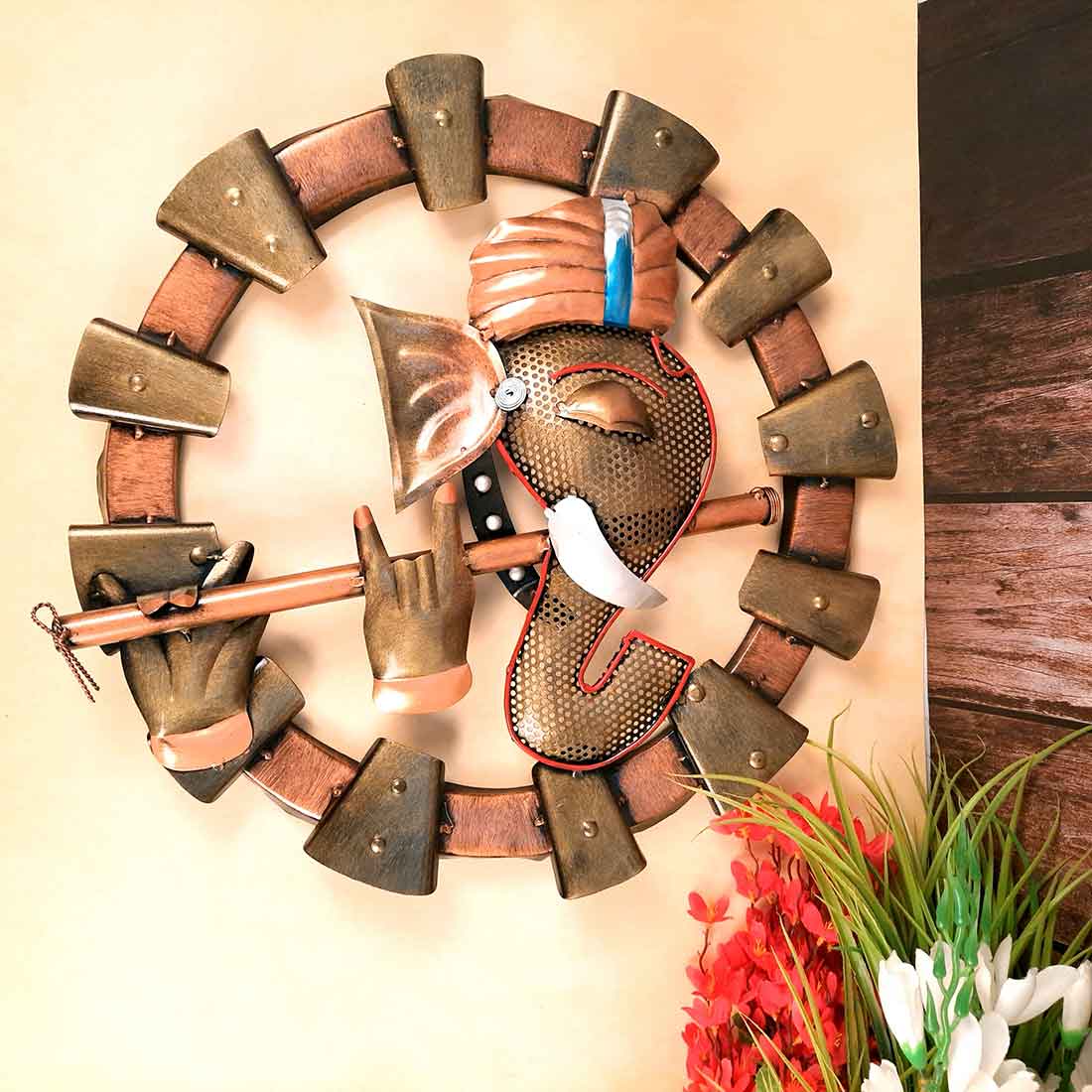 Metal Wall Decor - Ganesh LED Wall Art - 18 inch- Apkamart