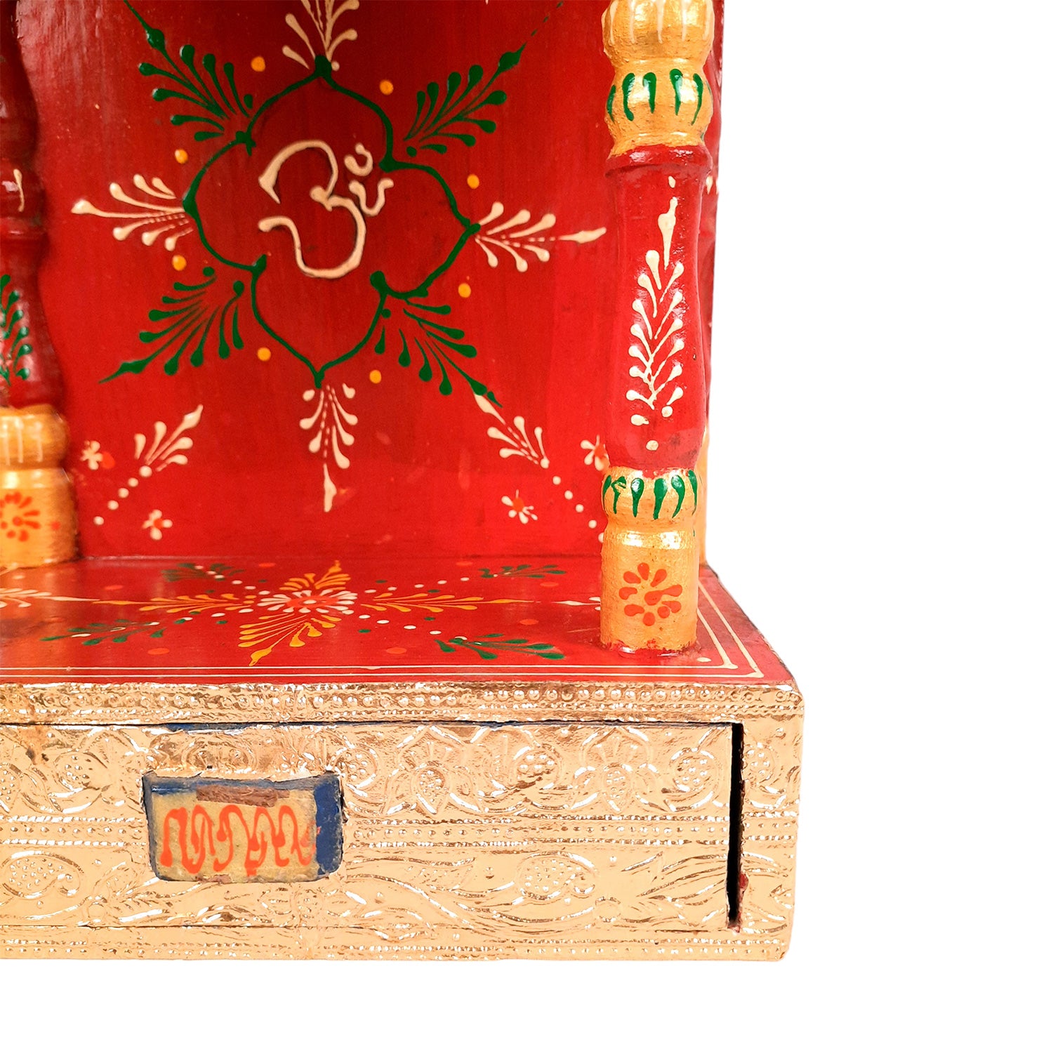 Pooja Temple - Wall Mounted Pooja with Shelf - 15 inch - ApkaMart #Style_Style 2