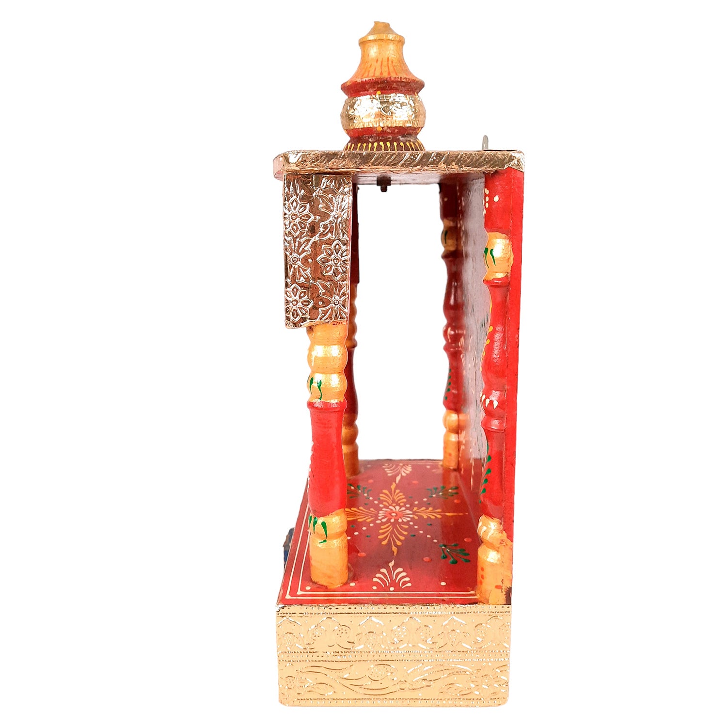 Pooja Temple - Wall Mounted Pooja with Shelf - 15 inch - ApkaMart #Style_Style 2