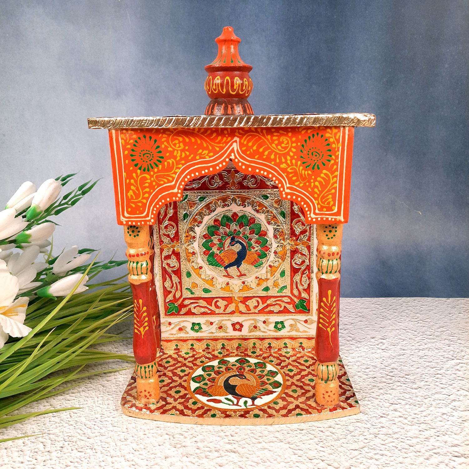 Pooja Mandir | Puja Mandir for Home & Office -14 Inch-Apkamart # Style_Style 2