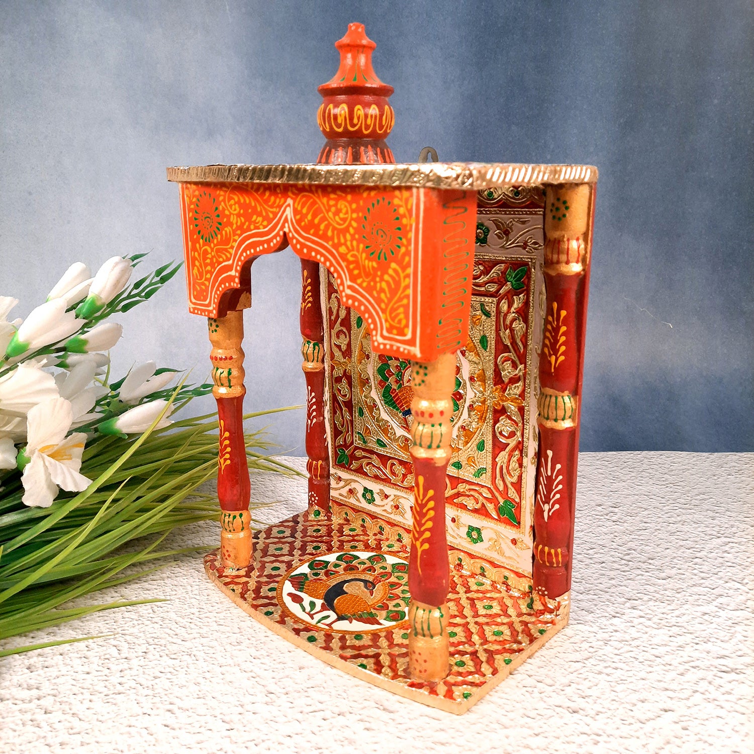 Pooja Mandir | Puja Mandir for Home & Office -14 Inch-Apkamart # Style_Style 2