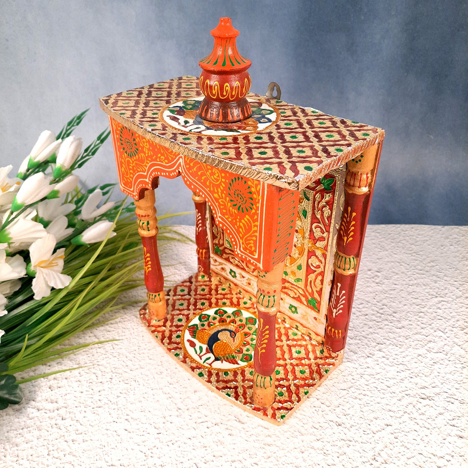 Pooja Mandir | Puja Mandir for Home & Office -14 Inch-Apkamart # Style_Style 2