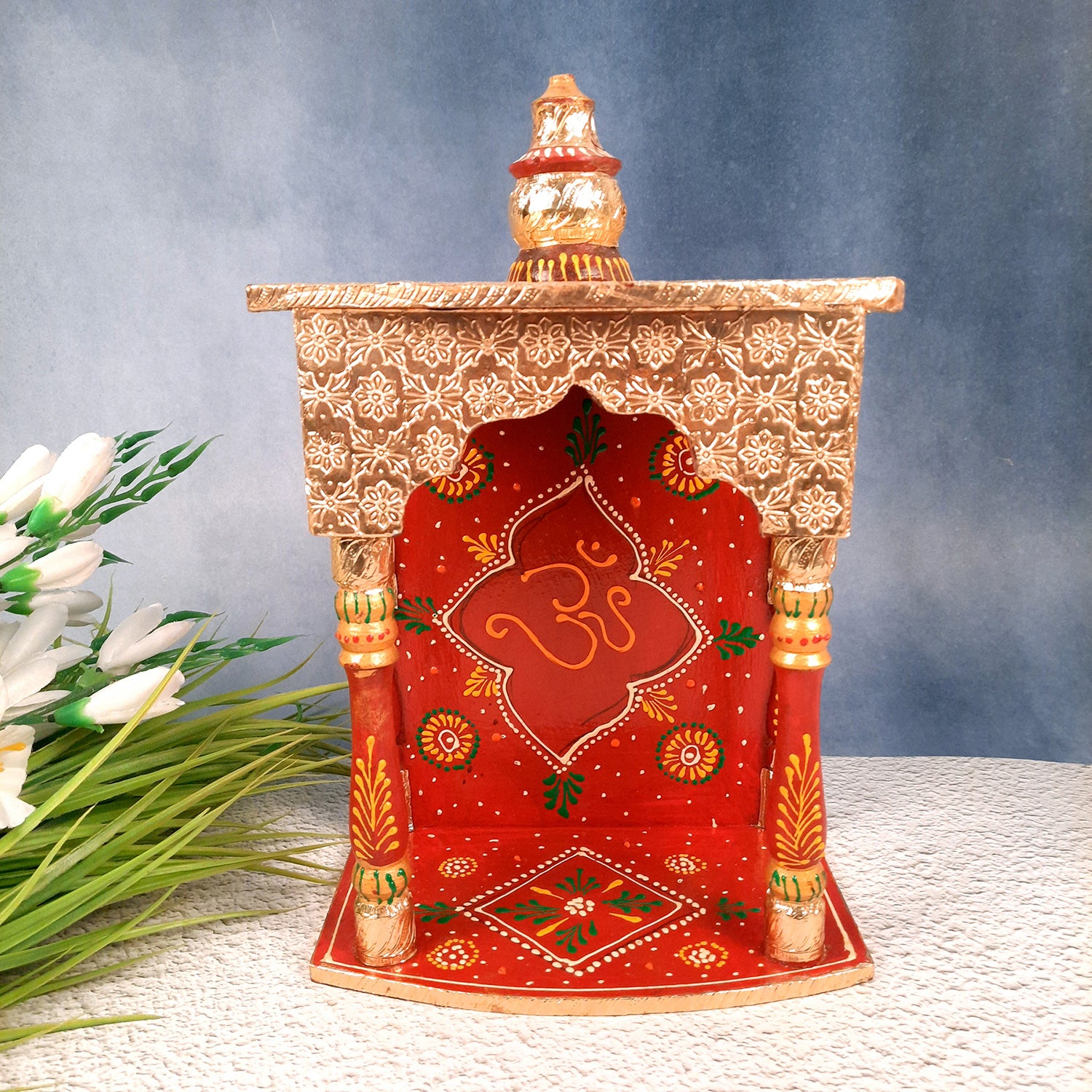 Pooja Mandir | Puja Mandir for Home & Office -14 Inch-Apkamart # Style_Style 3