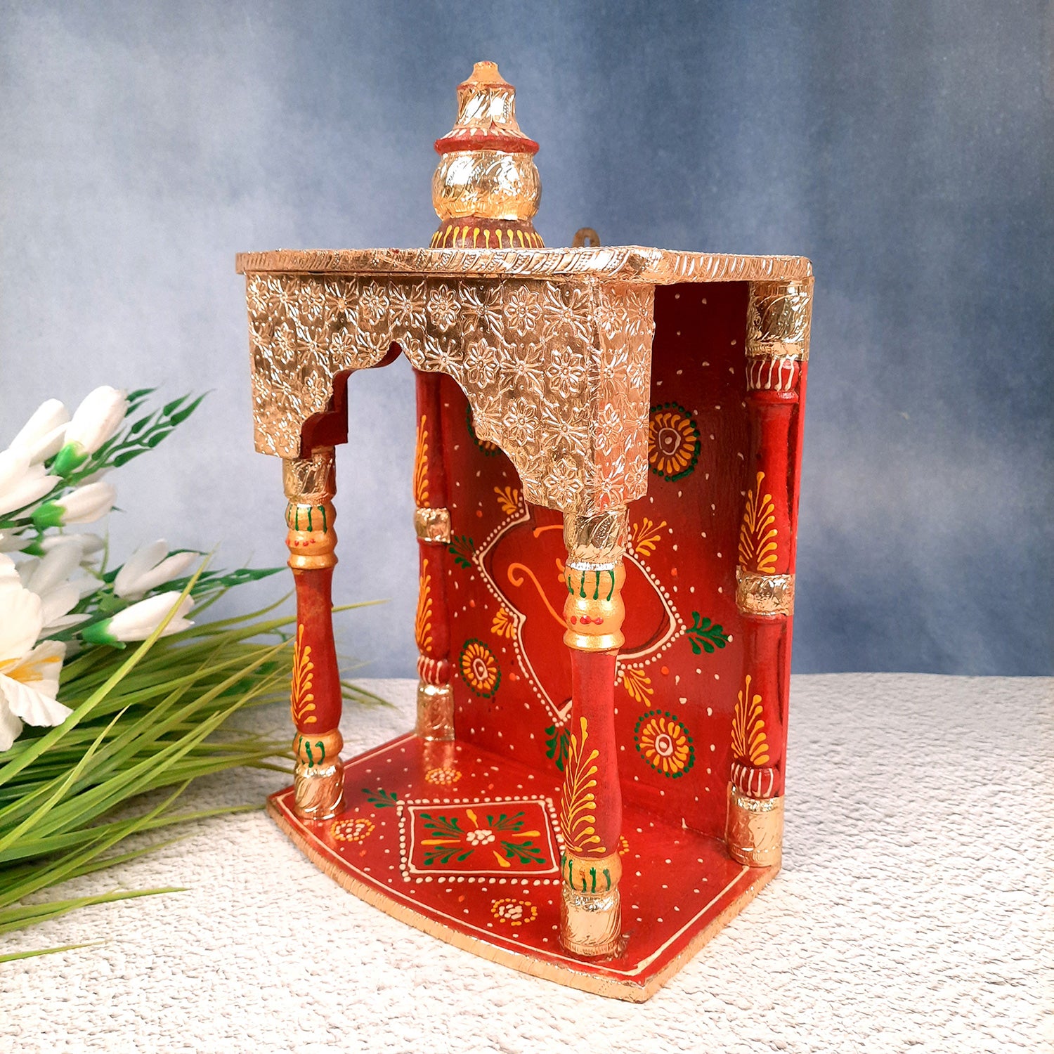 Pooja Mandir | Puja Mandir for Home & Office -14 Inch-Apkamart # Style_Style 3