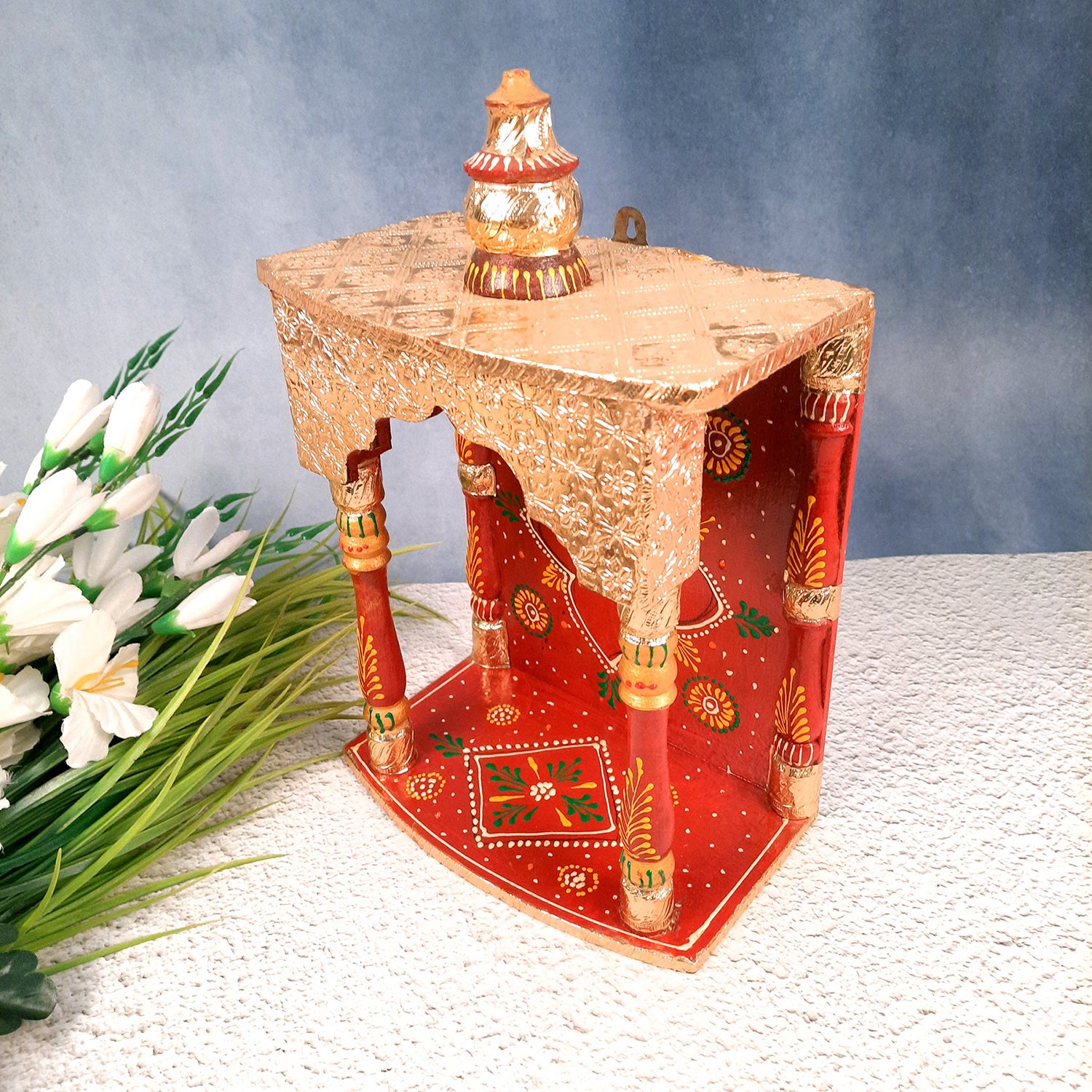 Pooja Mandir | Puja Mandir for Home & Office -14 Inch-Apkamart # Style_Style 3
