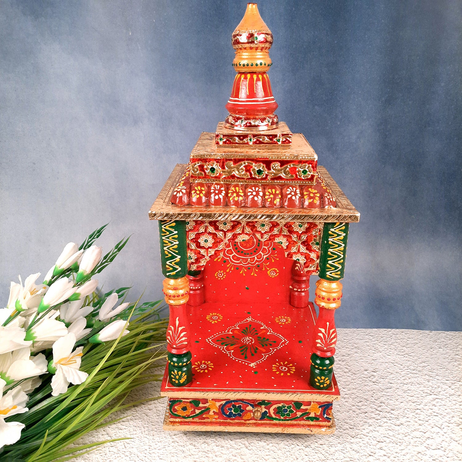 Pooja Temple - Pooja Mandir for Home Wall Hanging -17 inch & 19 Inch- Apkamart #Size_19 inch