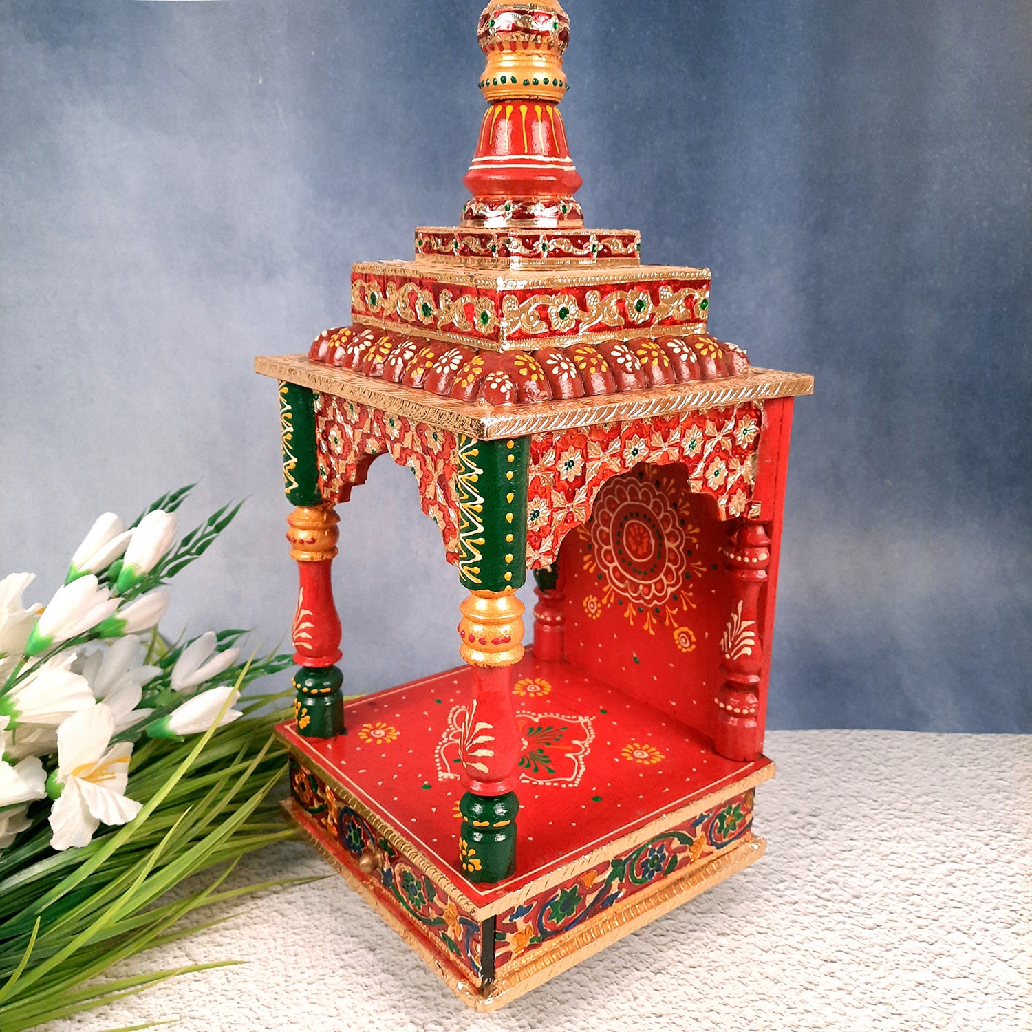 Pooja Temple - Pooja Mandir for Home Wall Hanging -17 inch & 19 Inch- Apkamart #Size_19 inch