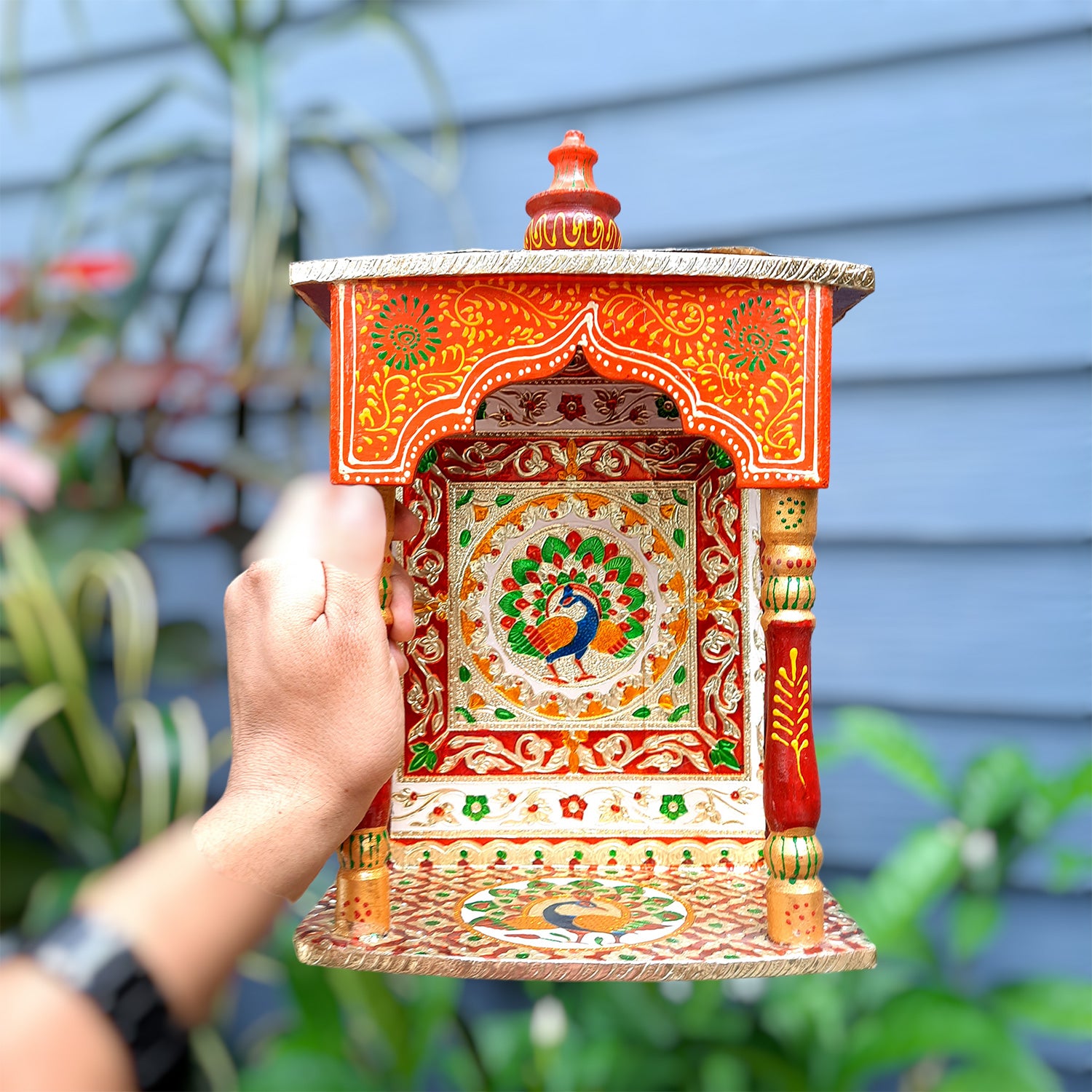 Pooja Mandir | Puja Mandir for Home & Office -14 Inch-Apkamart # Style_Style 2